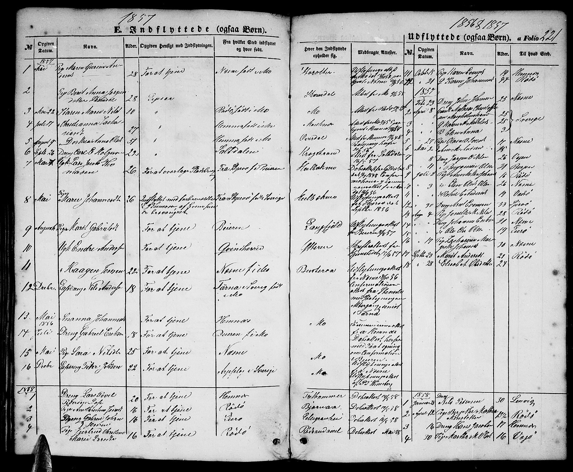 Ministerialprotokoller, klokkerbøker og fødselsregistre - Nordland, SAT/A-1459/827/L0414: Parish register (copy) no. 827C03, 1853-1865, p. 221