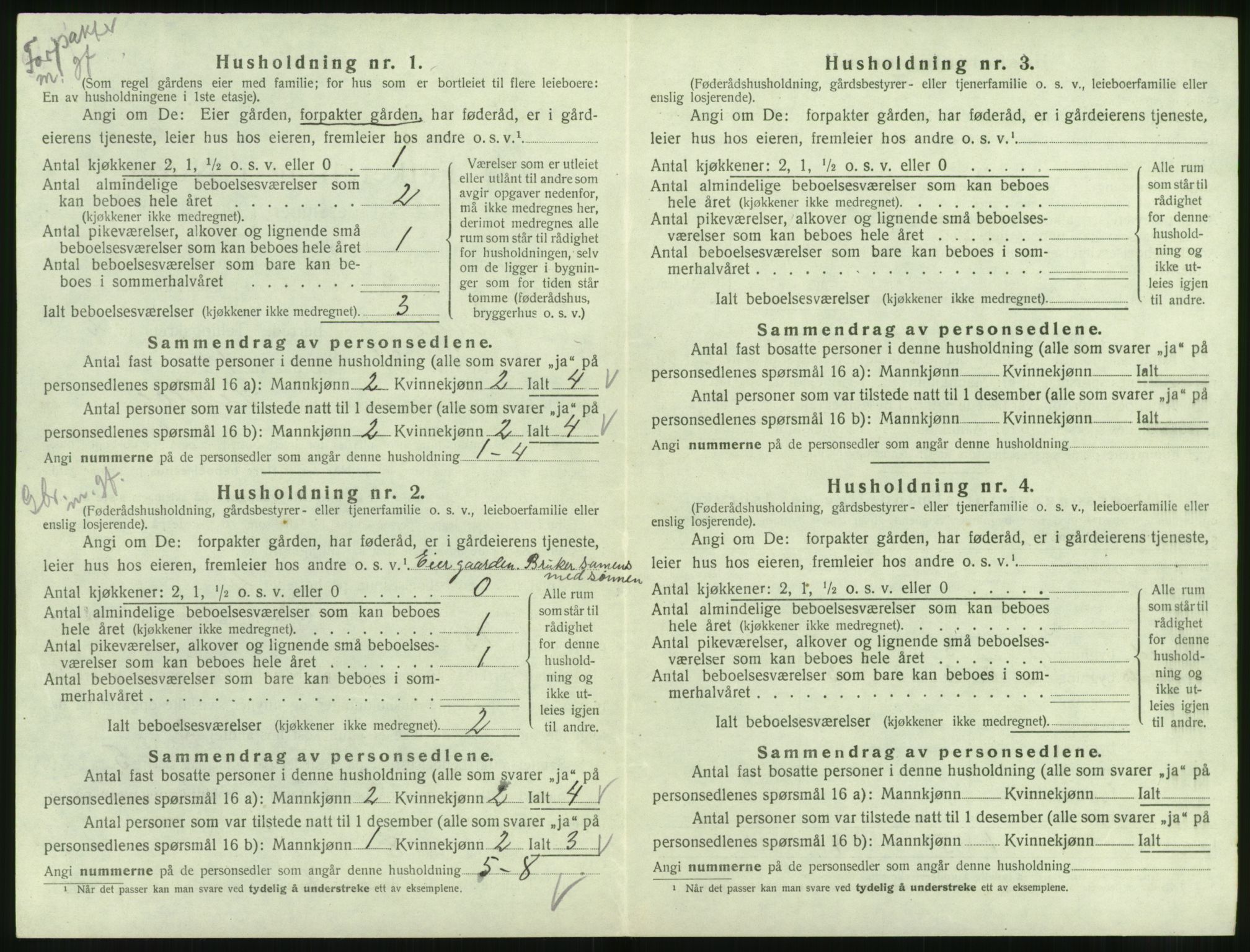 SAT, 1920 census for Syvde, 1920, p. 73