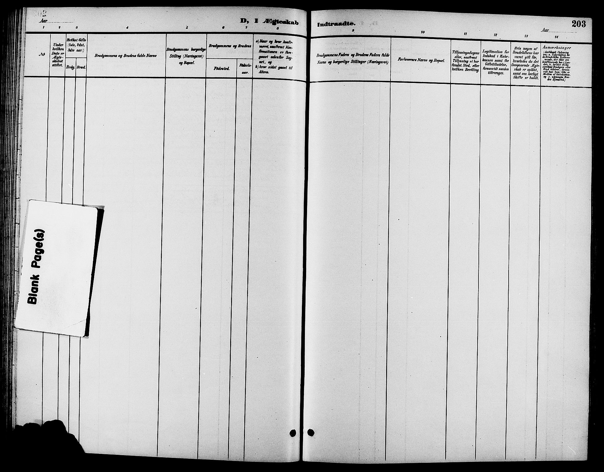 Biri prestekontor, SAH/PREST-096/H/Ha/Hab/L0004: Parish register (copy) no. 4, 1892-1909, p. 203