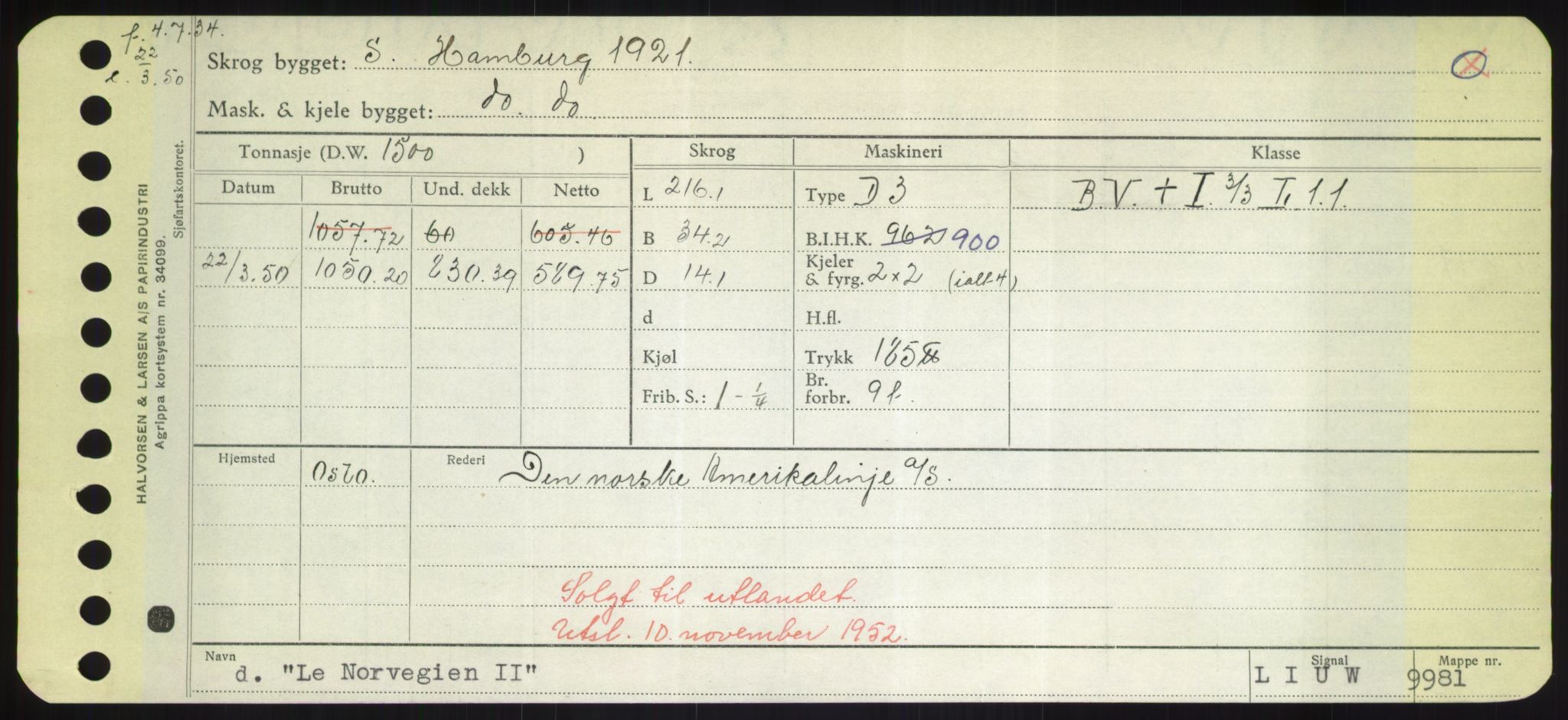 Sjøfartsdirektoratet med forløpere, Skipsmålingen, AV/RA-S-1627/H/Hd/L0022: Fartøy, L-Lia, p. 261