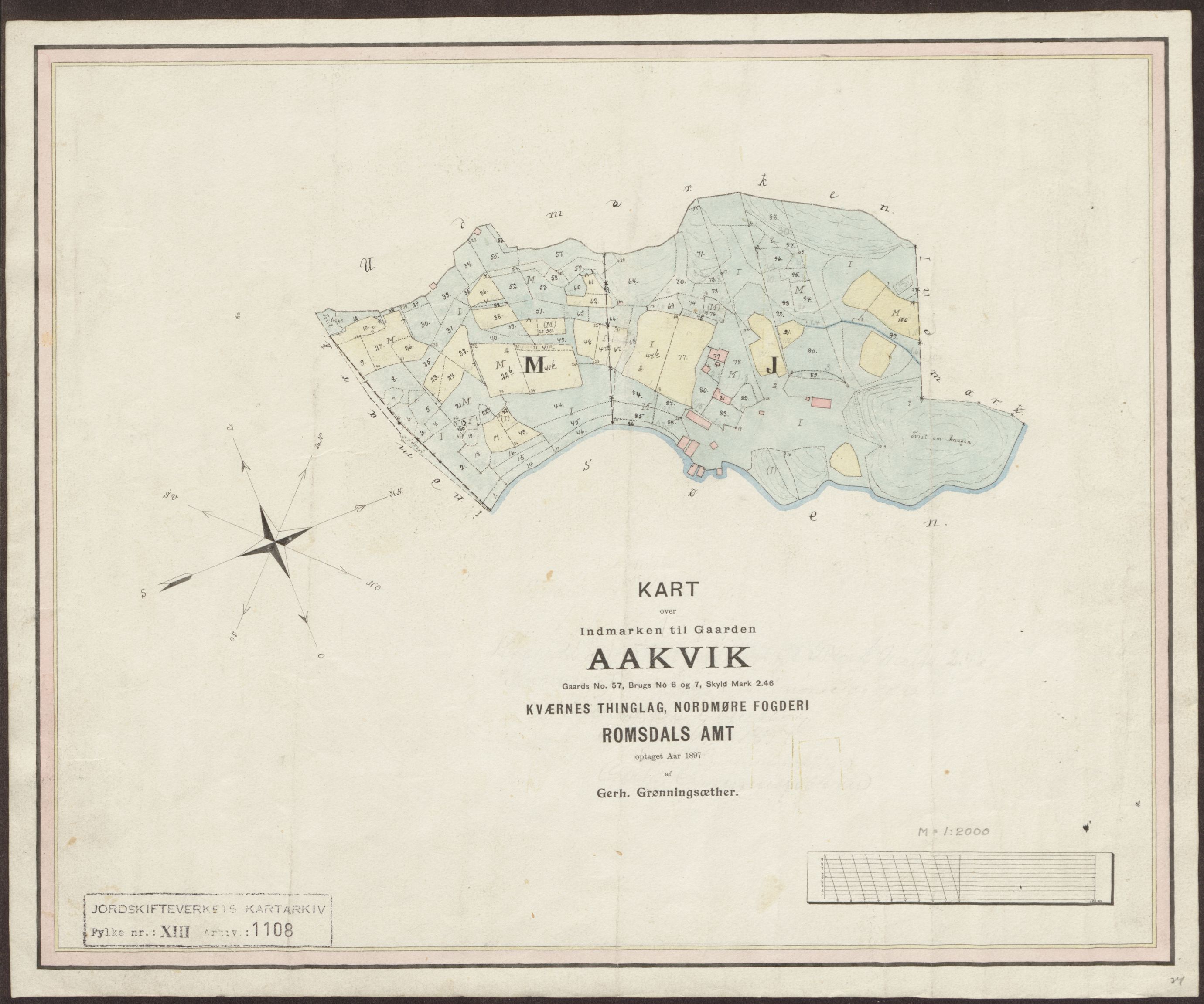 Jordskifteverkets kartarkiv, AV/RA-S-3929/T, 1859-1988, p. 1336