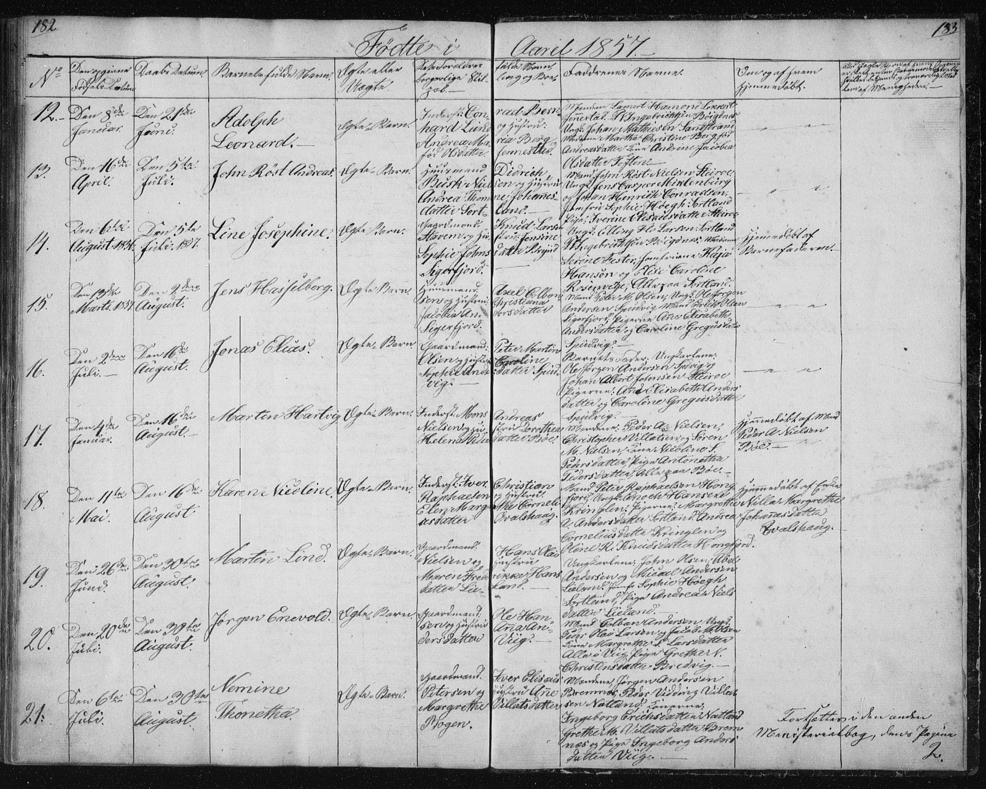 Ministerialprotokoller, klokkerbøker og fødselsregistre - Nordland, AV/SAT-A-1459/895/L1379: Parish register (copy) no. 895C01, 1842-1858, p. 182-183