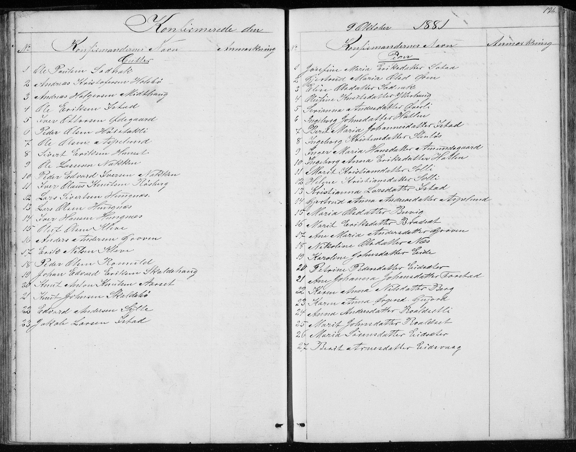 Ministerialprotokoller, klokkerbøker og fødselsregistre - Møre og Romsdal, SAT/A-1454/557/L0684: Parish register (copy) no. 557C02, 1863-1944, p. 126