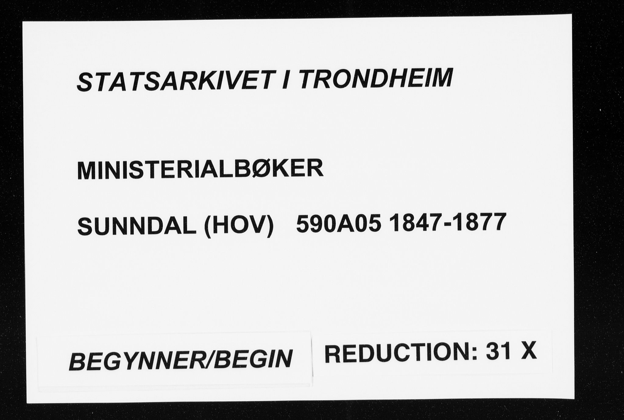 Ministerialprotokoller, klokkerbøker og fødselsregistre - Møre og Romsdal, SAT/A-1454/590/L1013: Parish register (official) no. 590A05, 1847-1877