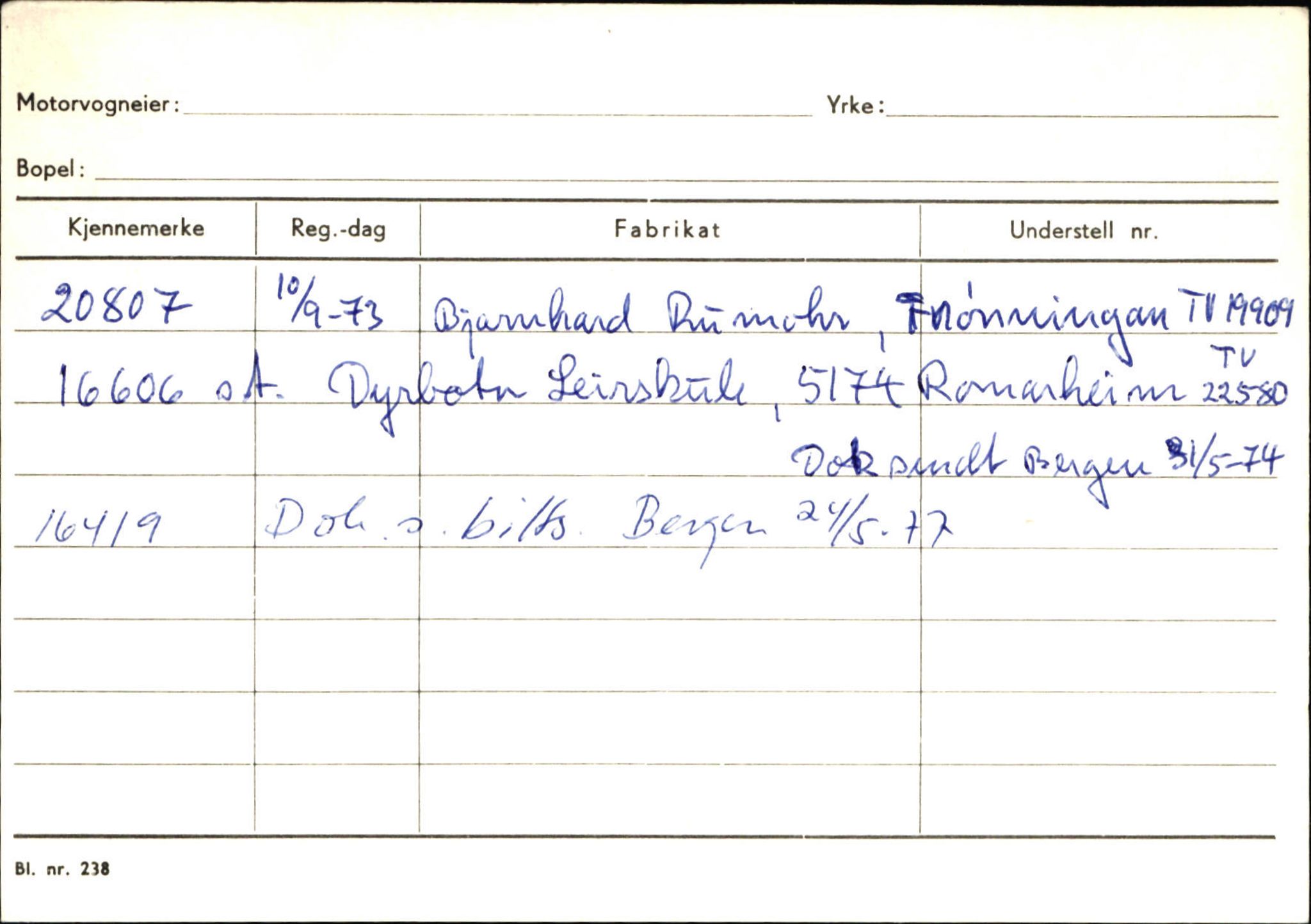 Statens vegvesen, Sogn og Fjordane vegkontor, AV/SAB-A-5301/4/F/L0130: Eigarregister Eid T-Å. Høyanger A-O, 1945-1975, p. 1568