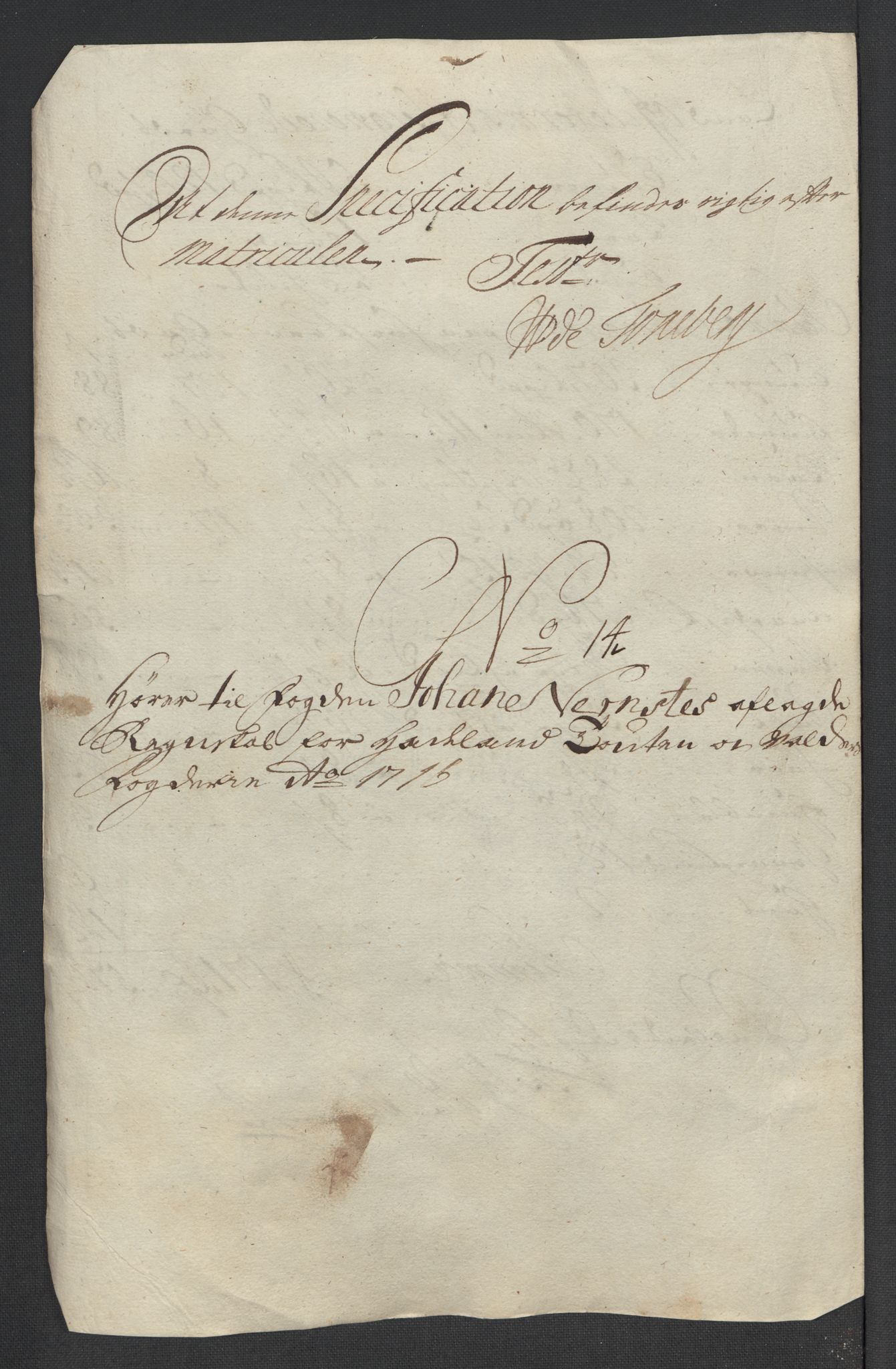 Rentekammeret inntil 1814, Reviderte regnskaper, Fogderegnskap, RA/EA-4092/R18/L1315: Fogderegnskap Hadeland, Toten og Valdres, 1716, p. 401