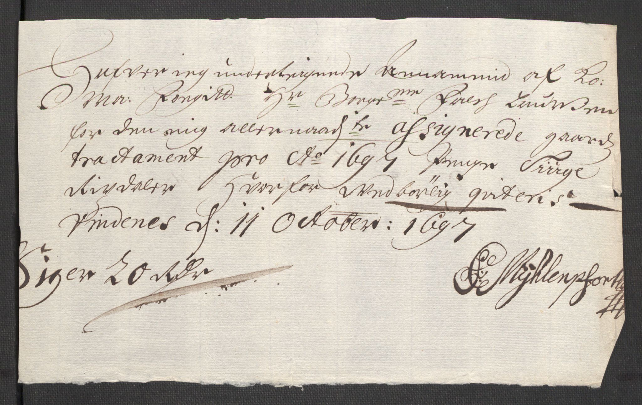 Rentekammeret inntil 1814, Reviderte regnskaper, Fogderegnskap, AV/RA-EA-4092/R48/L2977: Fogderegnskap Sunnhordland og Hardanger, 1697-1698, p. 110