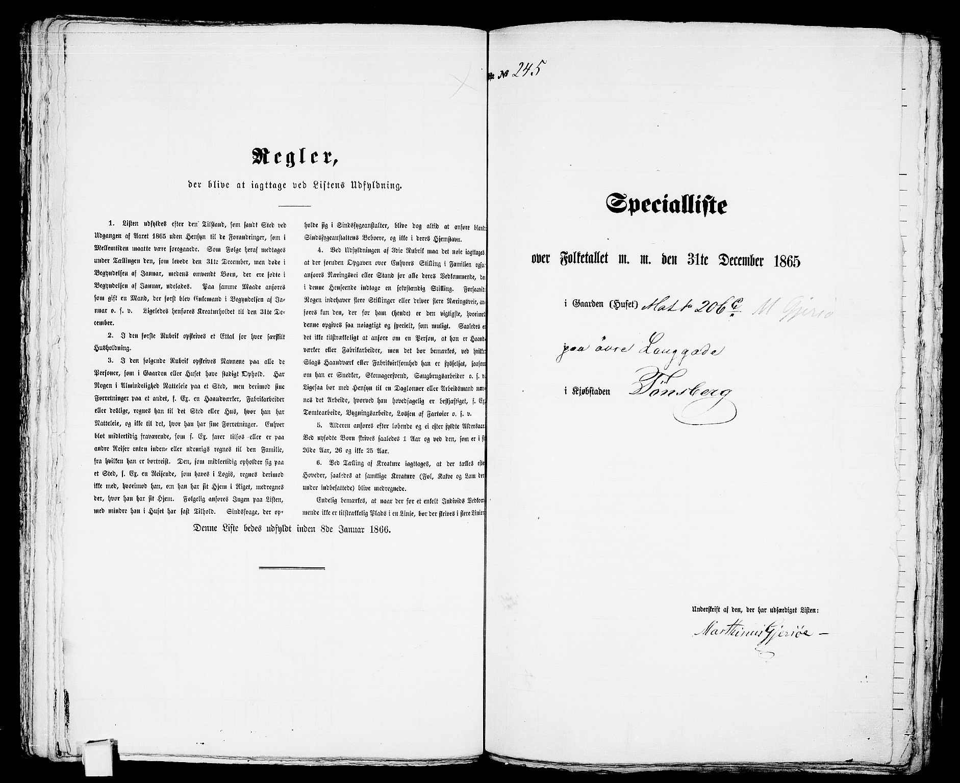 RA, 1865 census for Tønsberg, 1865, p. 530