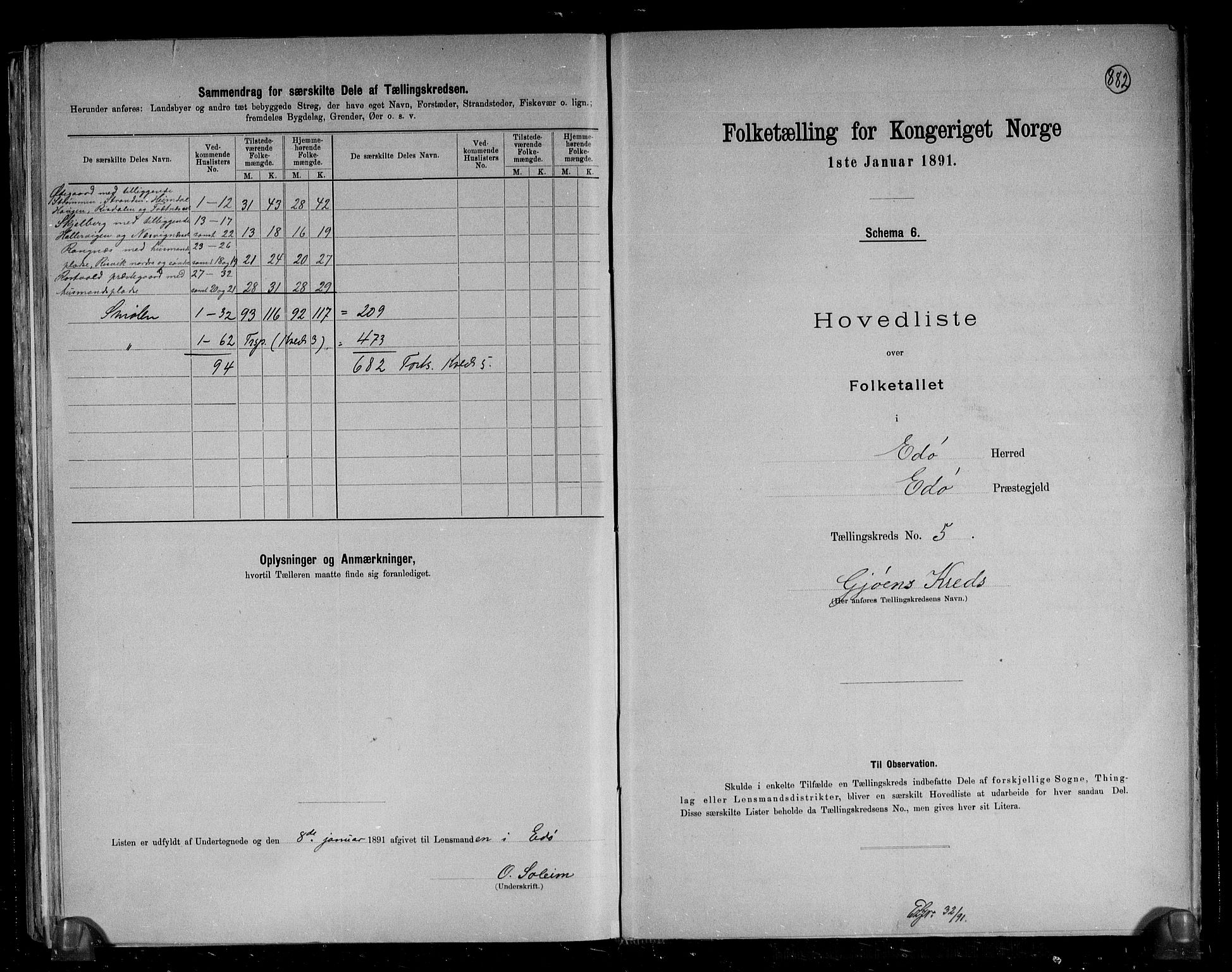 RA, 1891 census for 1573 Edøy, 1891, p. 17