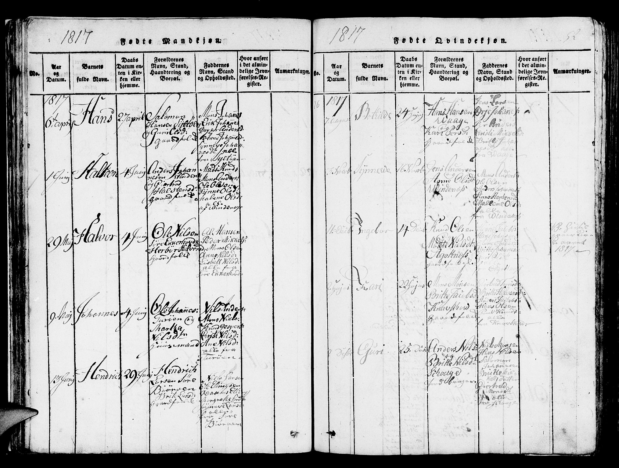 Askøy Sokneprestembete, AV/SAB-A-74101/H/Ha/Hab/Haba/L0002: Parish register (copy) no. A 2, 1815-1846, p. 52