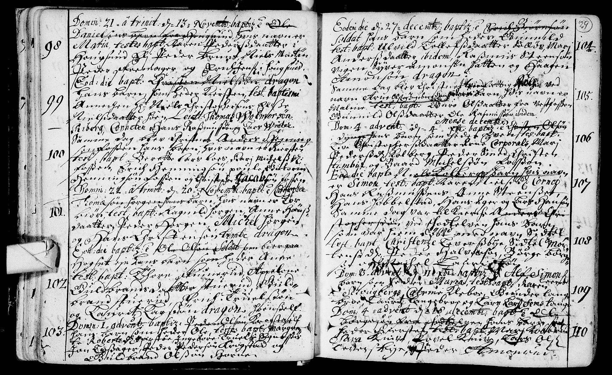 Eiker kirkebøker, SAKO/A-4/F/Fa/L0002: Parish register (official) no. I 2, 1705-1724, p. 29