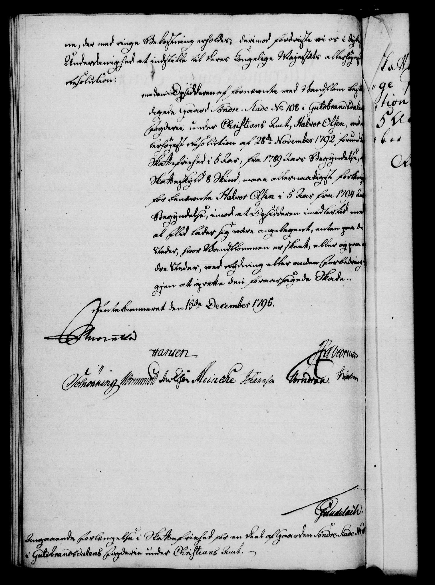 Rentekammeret, Kammerkanselliet, AV/RA-EA-3111/G/Gf/Gfa/L0077: Norsk relasjons- og resolusjonsprotokoll (merket RK 52.77), 1795, p. 465