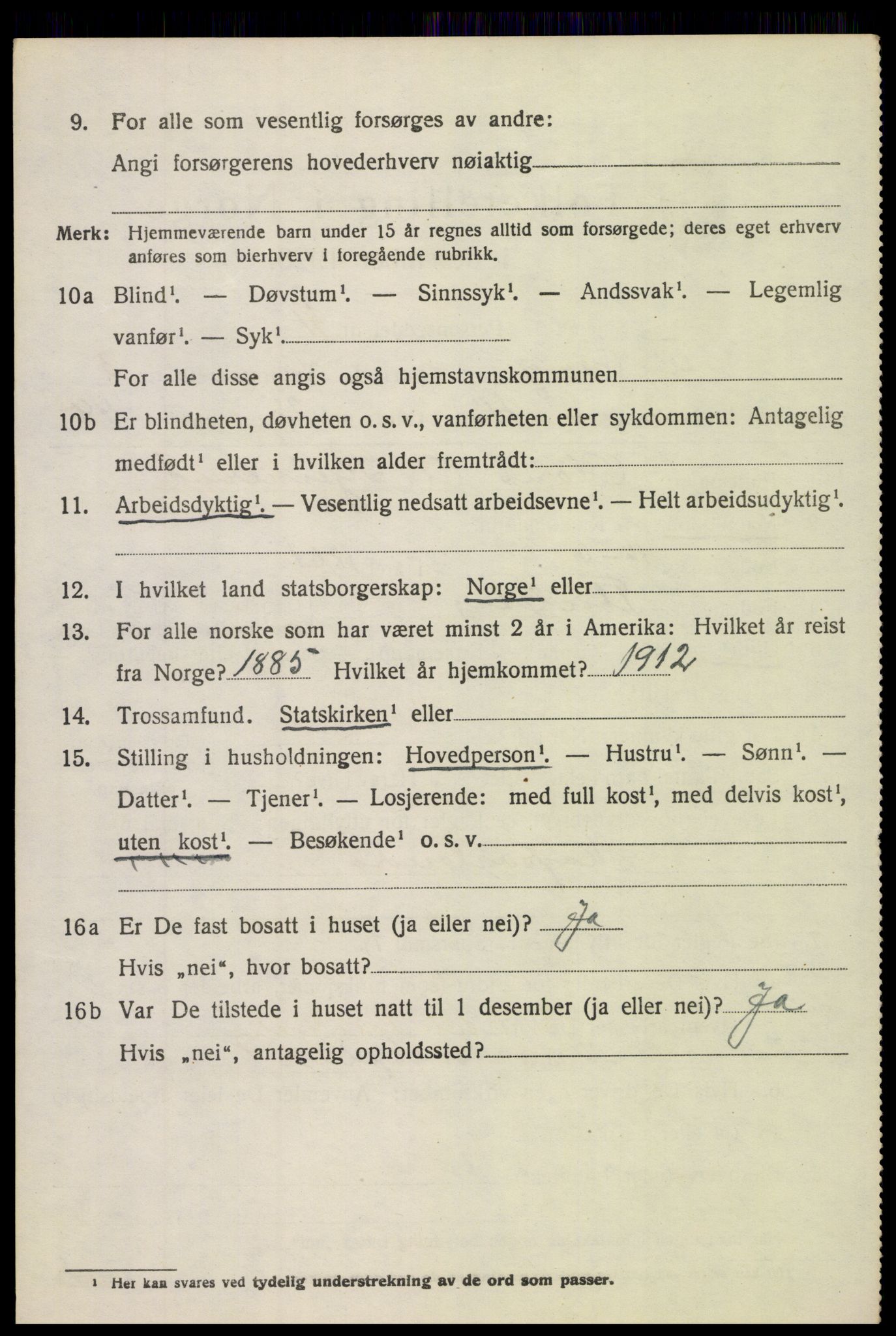 SAH, 1920 census for Fluberg, 1920, p. 3283