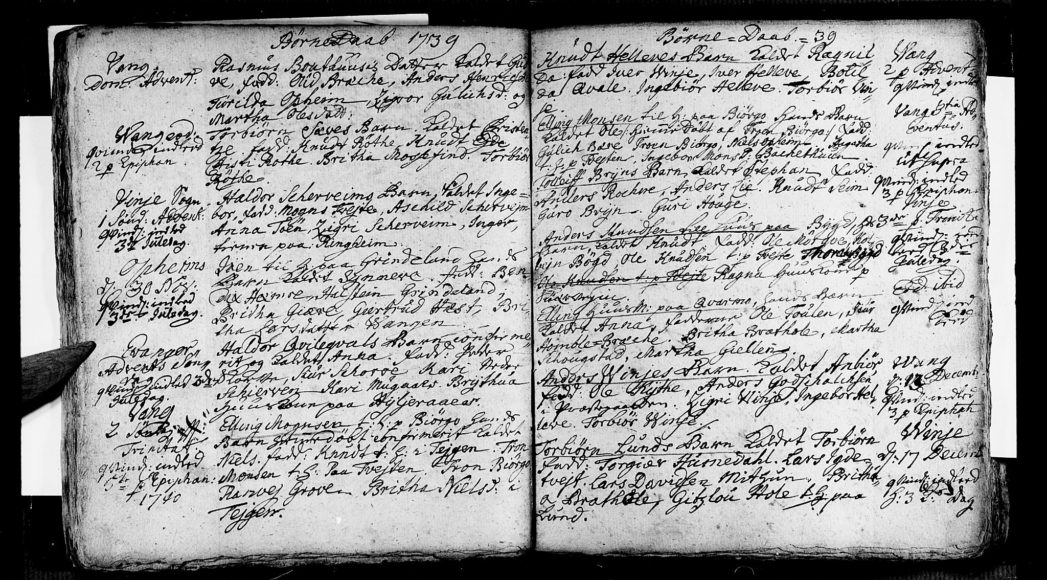 Voss sokneprestembete, SAB/A-79001/H/Haa: Parish register (official) no. A 5, 1736-1743, p. 75