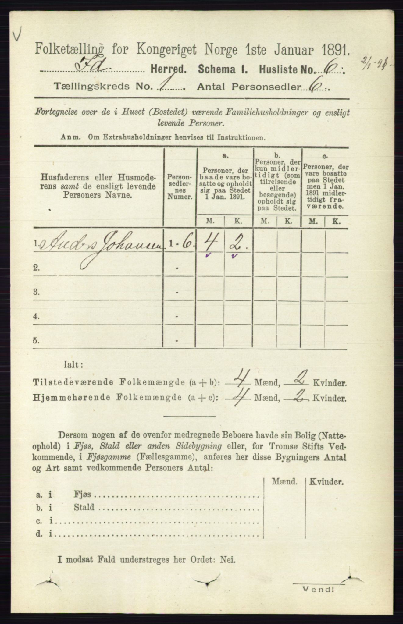 RA, 1891 census for 0117 Idd, 1891, p. 29