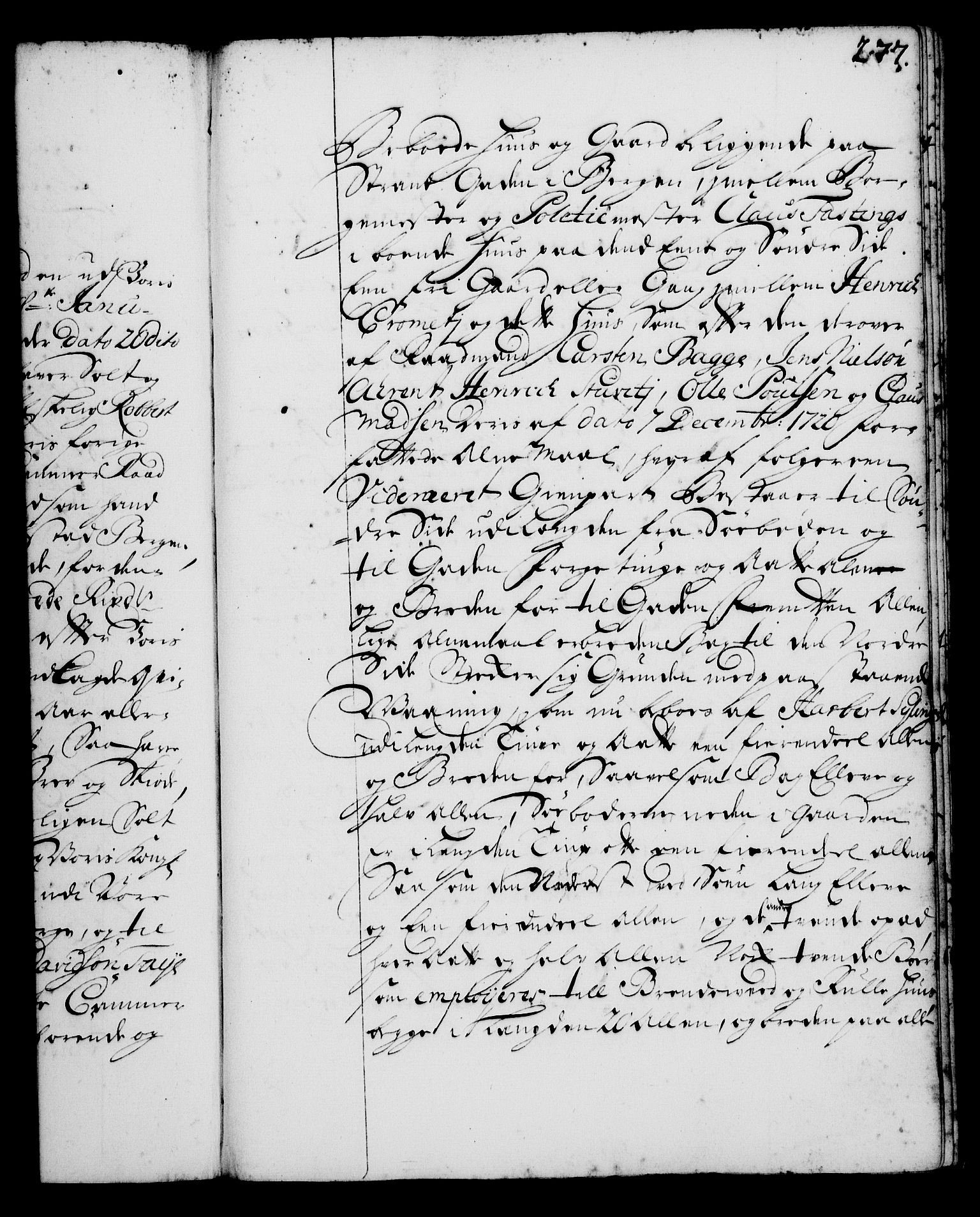Rentekammeret, Kammerkanselliet, RA/EA-3111/G/Gg/Gga/L0001: Norsk ekspedisjonsprotokoll med register (merket RK 53.1), 1720-1723, p. 277