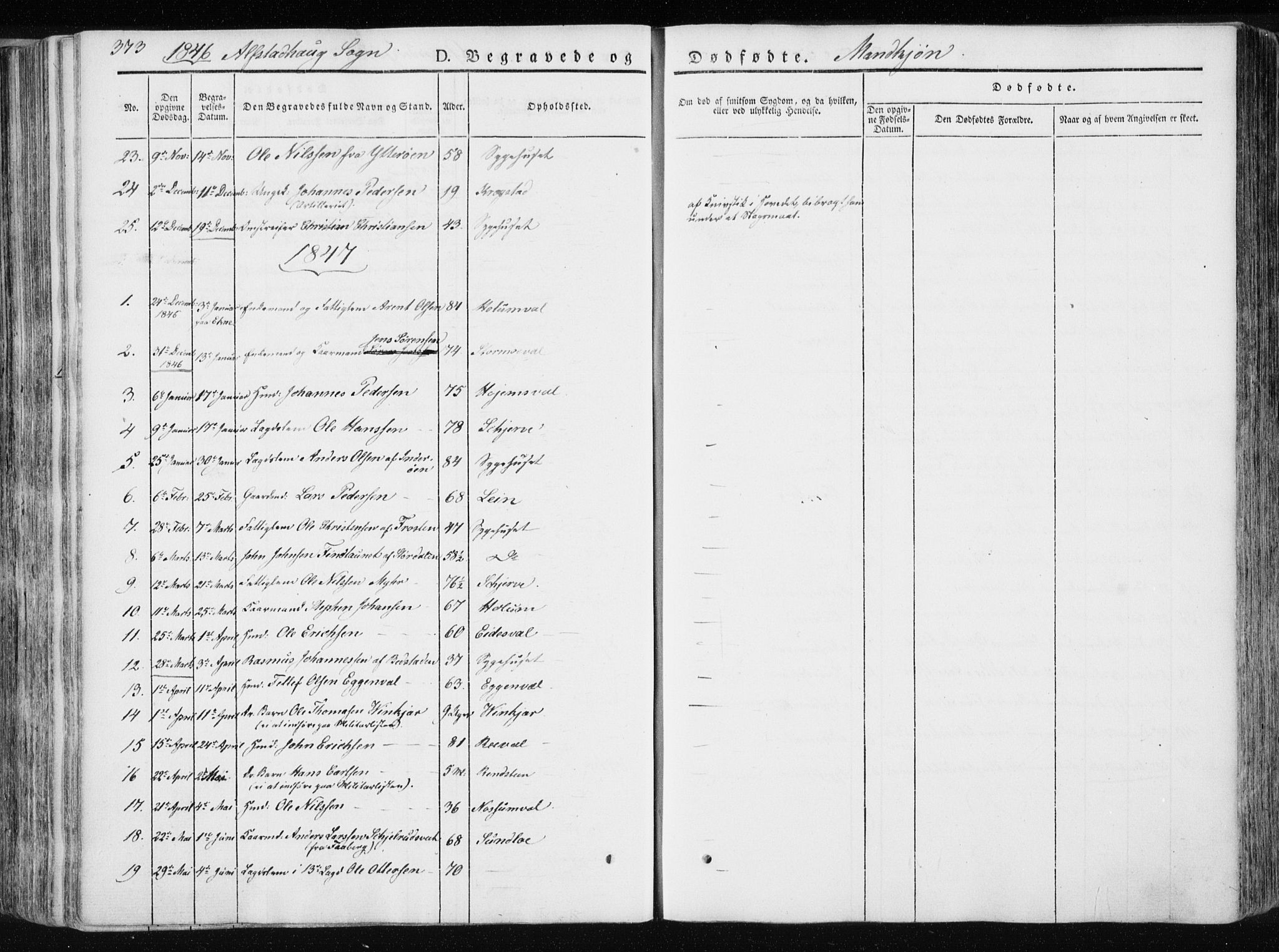 Ministerialprotokoller, klokkerbøker og fødselsregistre - Nord-Trøndelag, SAT/A-1458/717/L0154: Parish register (official) no. 717A06 /1, 1836-1849, p. 373
