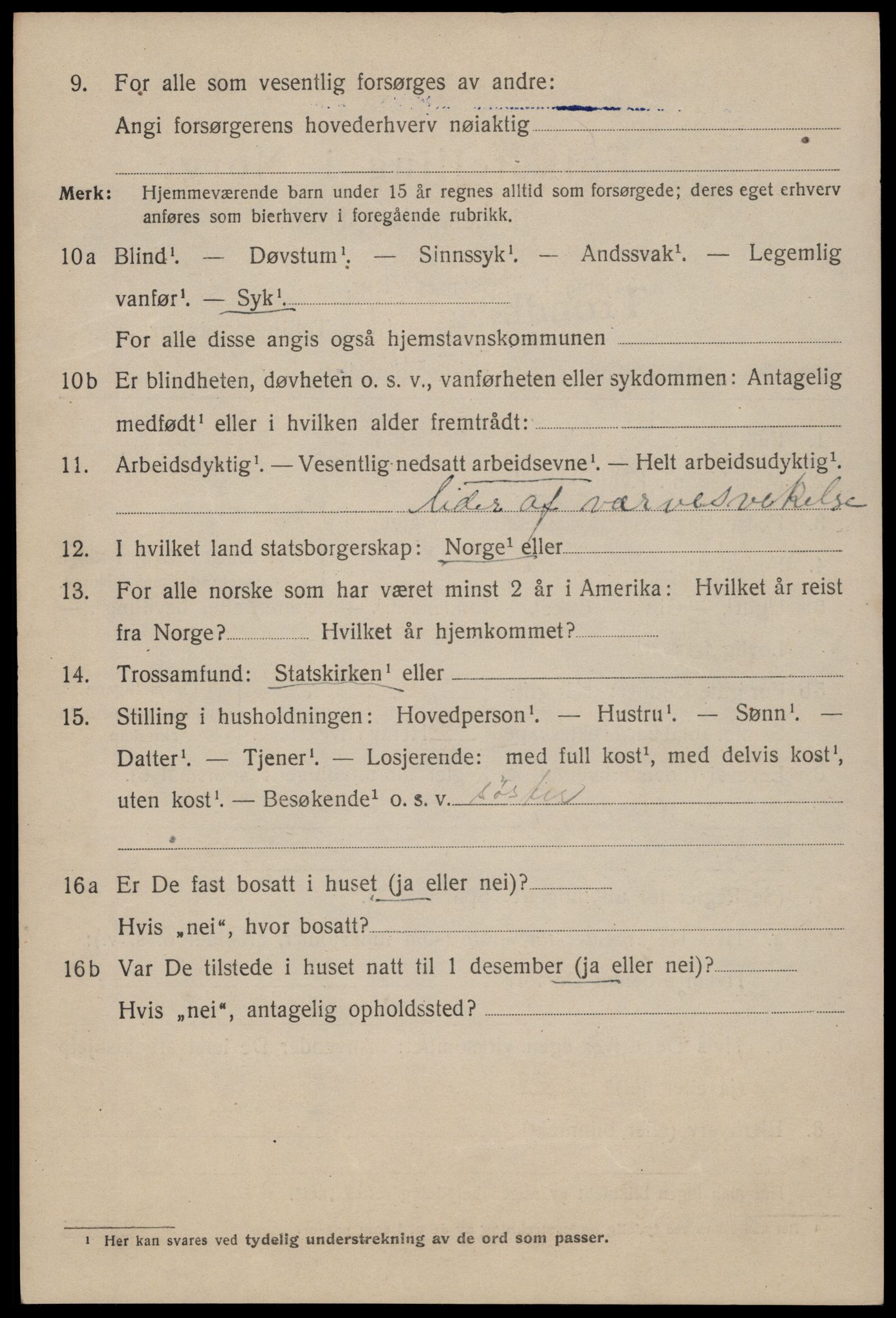 SAT, 1920 census for Trondheim, 1920, p. 142591