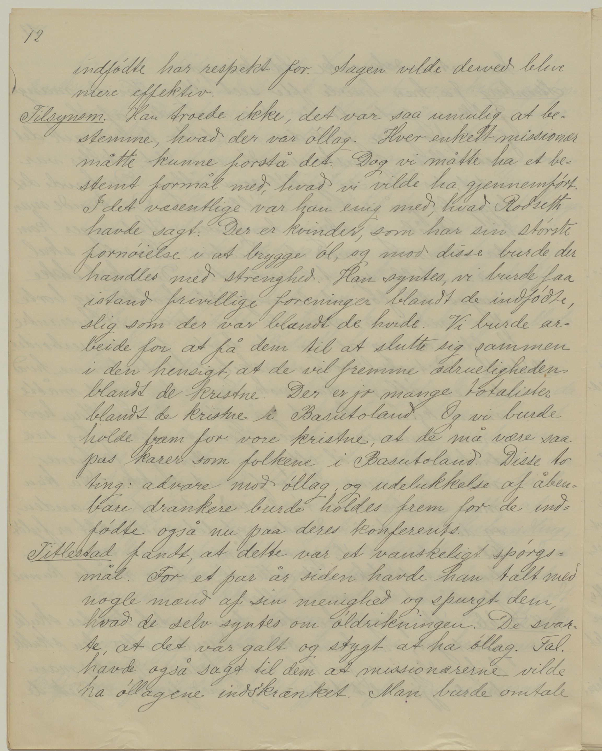 Det Norske Misjonsselskap - hovedadministrasjonen, VID/MA-A-1045/D/Da/Daa/L0043/0007: Konferansereferat og årsberetninger / Konferansereferat fra Sør-Afrika., 1899, p. 12