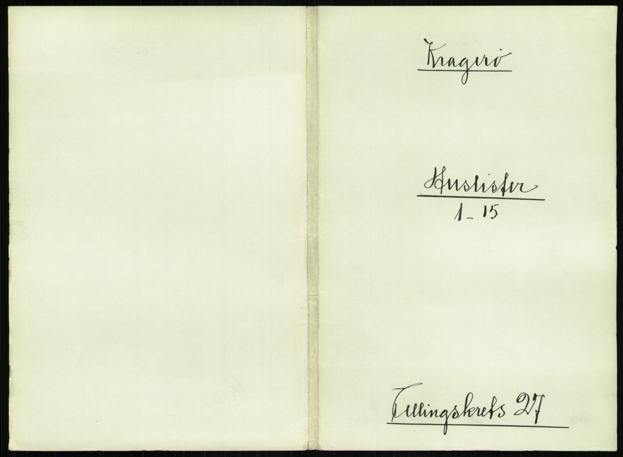 RA, 1891 census for 0801 Kragerø, 1891, p. 984