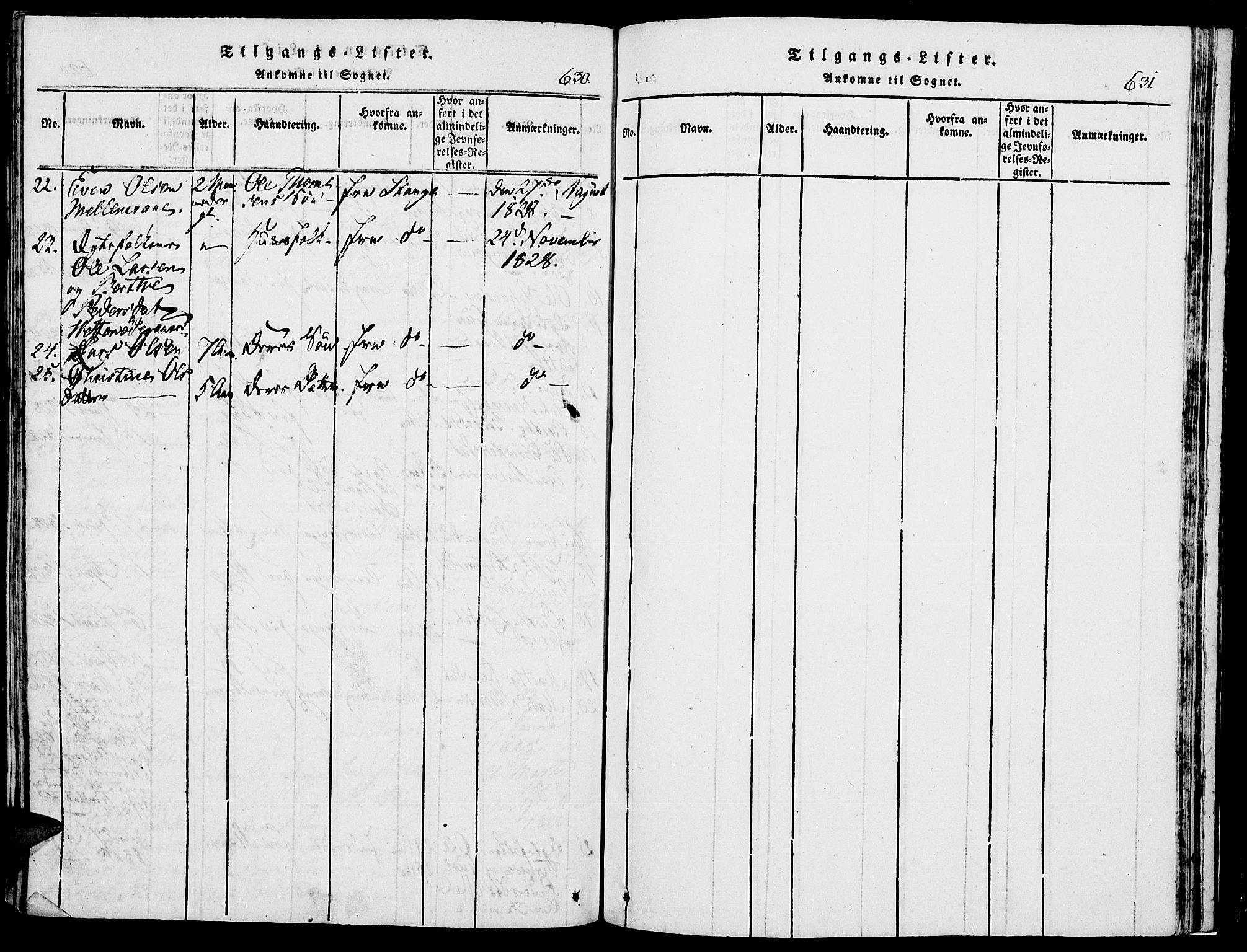 Romedal prestekontor, SAH/PREST-004/K/L0002: Parish register (official) no. 2, 1814-1828, p. 630-631