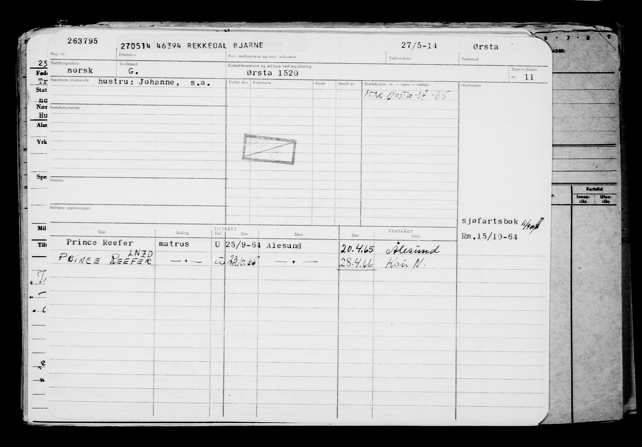 Direktoratet for sjømenn, AV/RA-S-3545/G/Gb/L0121: Hovedkort, 1914, p. 246