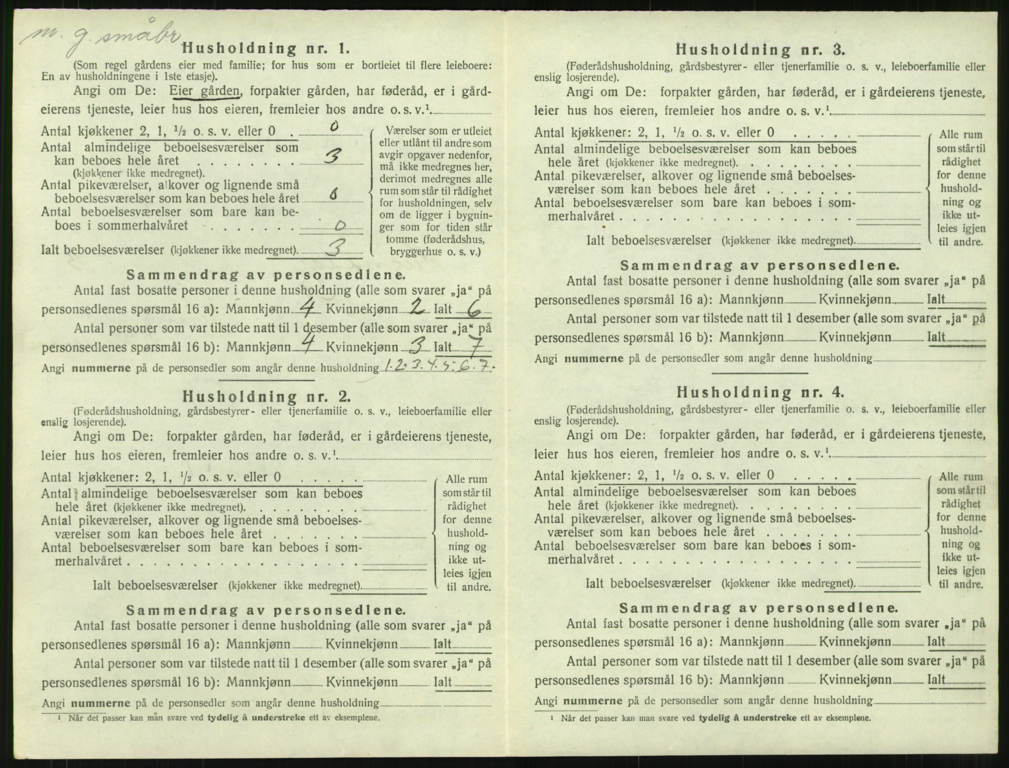 SAT, 1920 census for Surnadal, 1920, p. 376