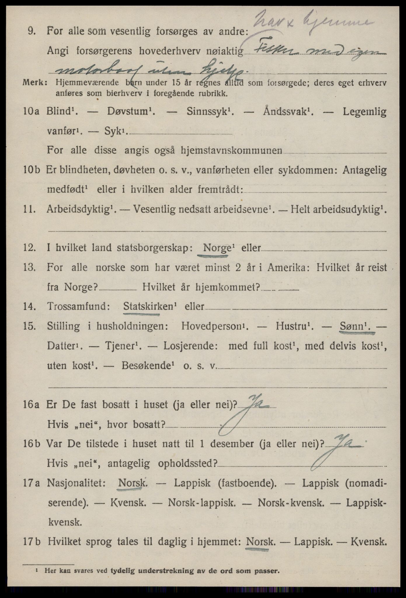 SAT, 1920 census for Nord-Frøya, 1920, p. 8634