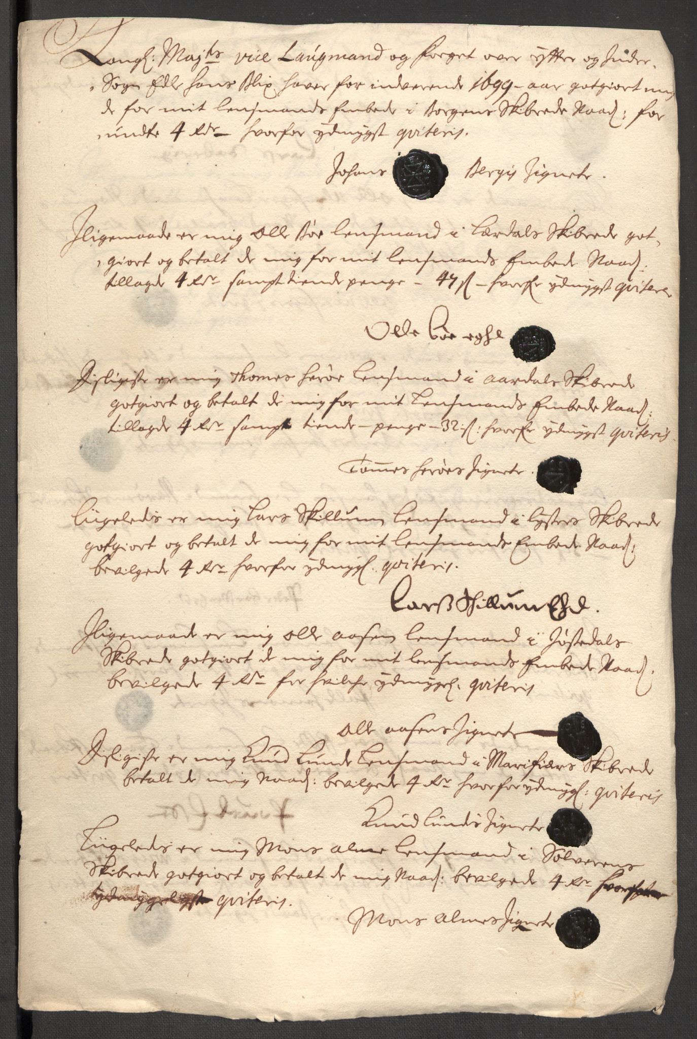 Rentekammeret inntil 1814, Reviderte regnskaper, Fogderegnskap, AV/RA-EA-4092/R52/L3310: Fogderegnskap Sogn, 1698-1699, p. 464