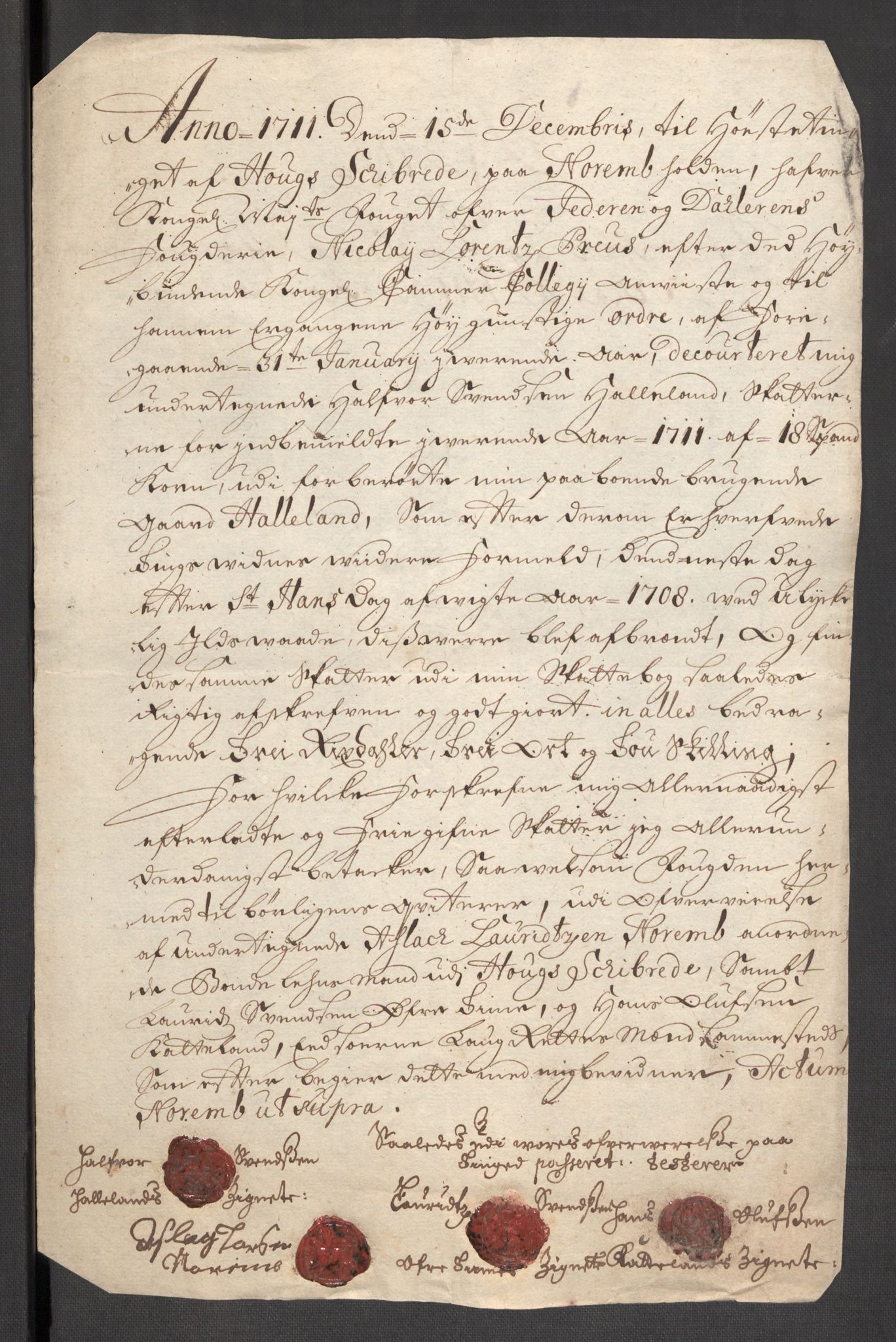 Rentekammeret inntil 1814, Reviderte regnskaper, Fogderegnskap, AV/RA-EA-4092/R46/L2735: Fogderegnskap Jæren og Dalane, 1711, p. 216