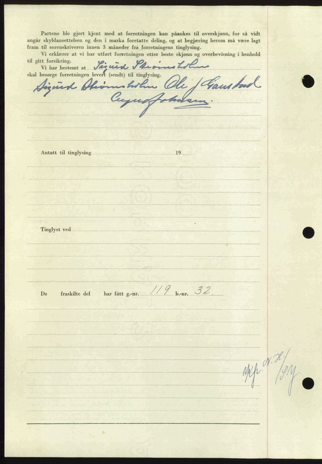 Nordmøre sorenskriveri, AV/SAT-A-4132/1/2/2Ca: Mortgage book no. A107, 1947-1948, Diary no: : 645/1948