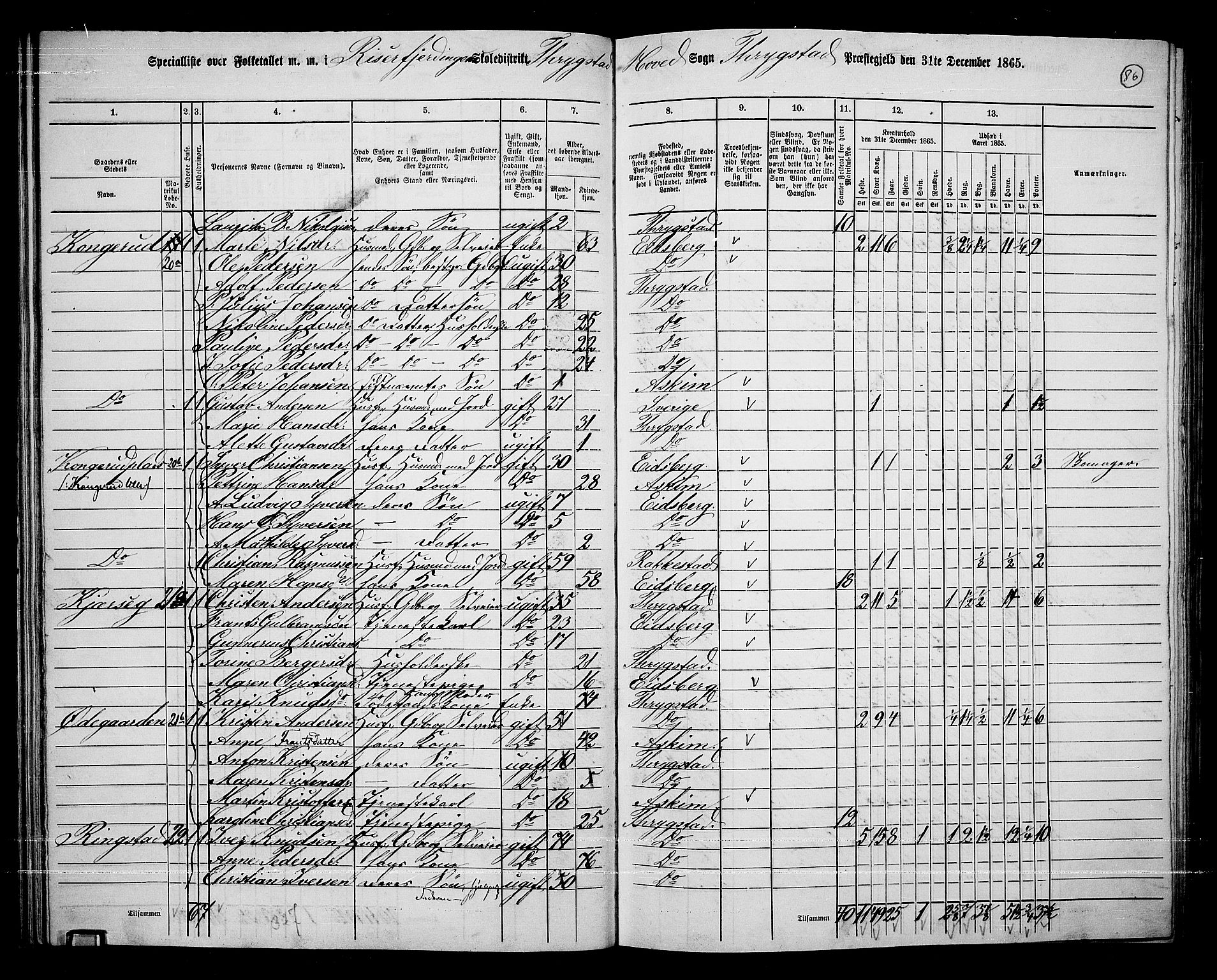 RA, 1865 census for Trøgstad, 1865, p. 75