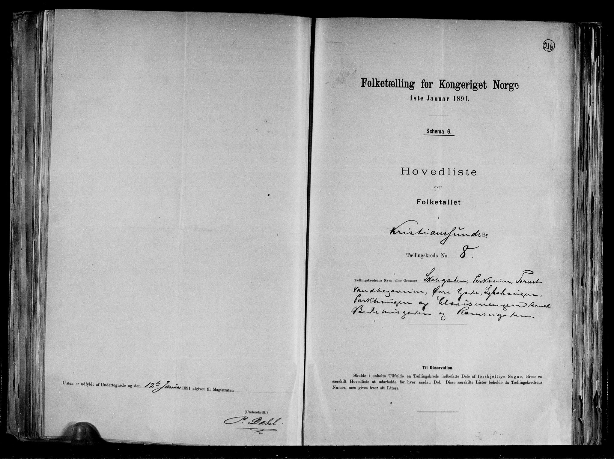 RA, 1891 census for 1503 Kristiansund, 1891, p. 19