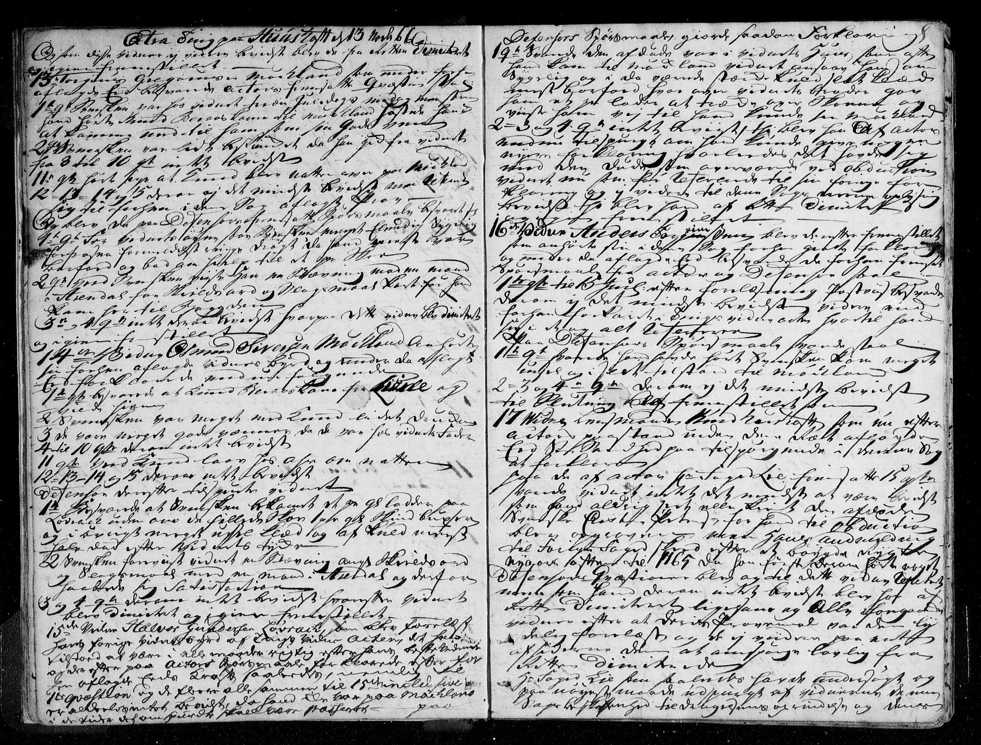 Østre Råbyggelag sorenskriveri, AV/SAK-1221-0016/F/Fa/L0019: Tingbok nr 18 med register, 1766-1771, p. 7b-8a