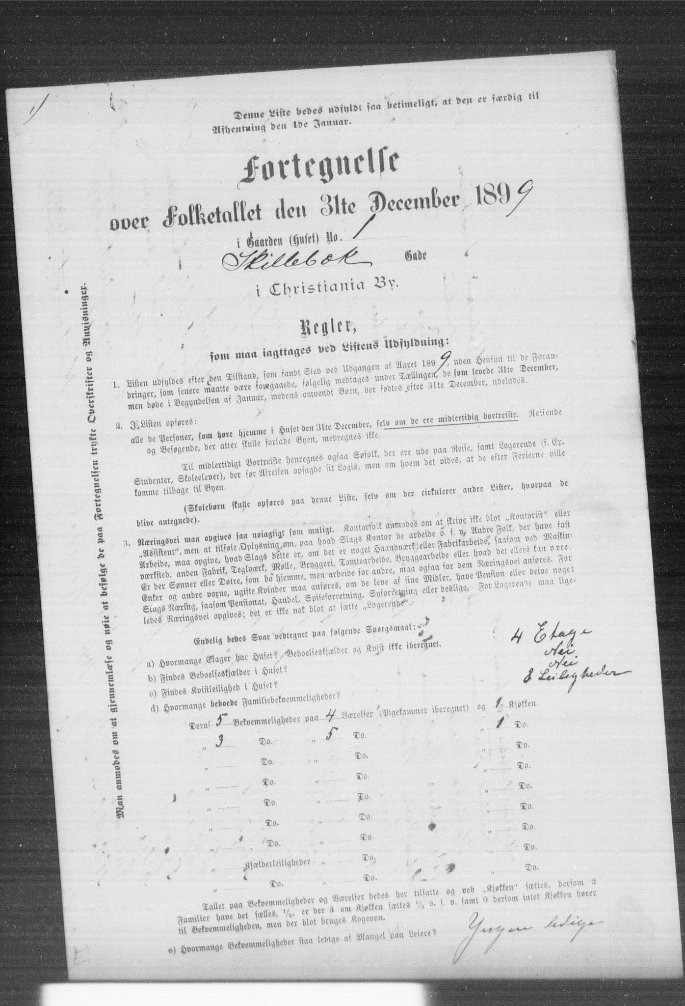 OBA, Municipal Census 1899 for Kristiania, 1899, p. 12389