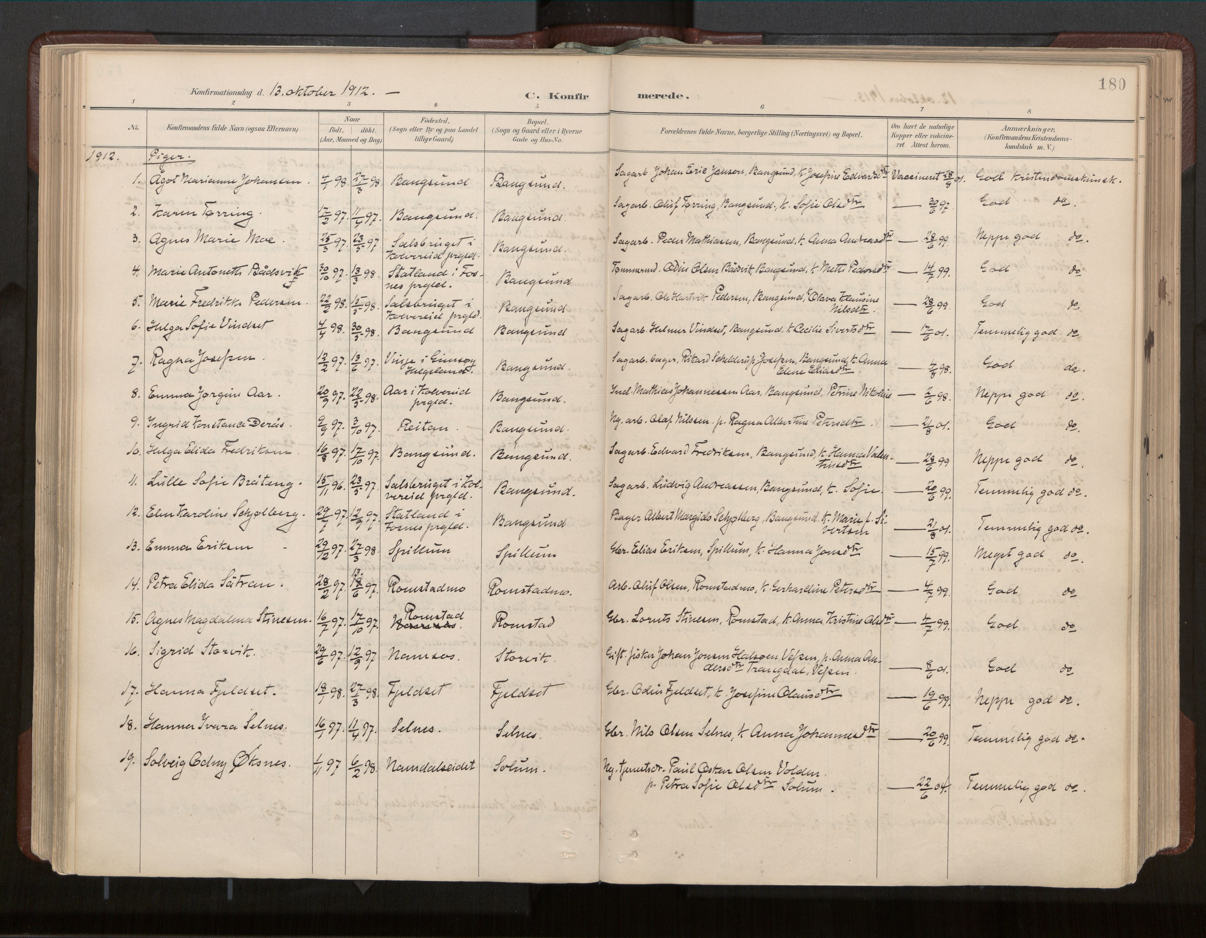 Ministerialprotokoller, klokkerbøker og fødselsregistre - Nord-Trøndelag, SAT/A-1458/770/L0589: Parish register (official) no. 770A03, 1887-1929, p. 180