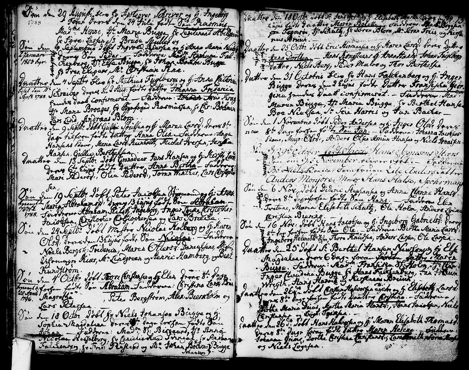 Larvik kirkebøker, SAKO/A-352/G/Ga/L0001: Parish register (copy) no. I 1, 1785-1807, p. 13