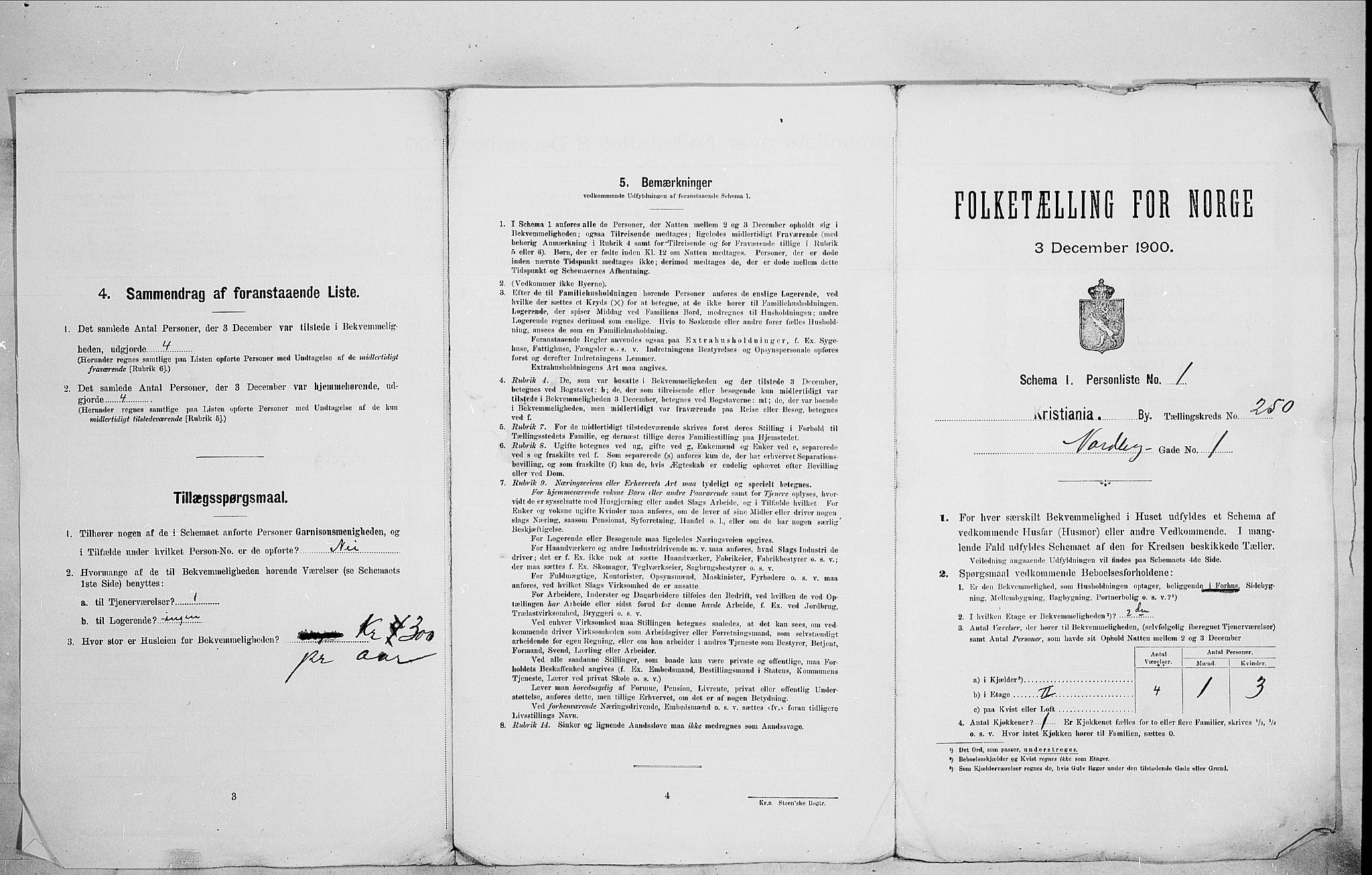 SAO, 1900 census for Kristiania, 1900, p. 64867