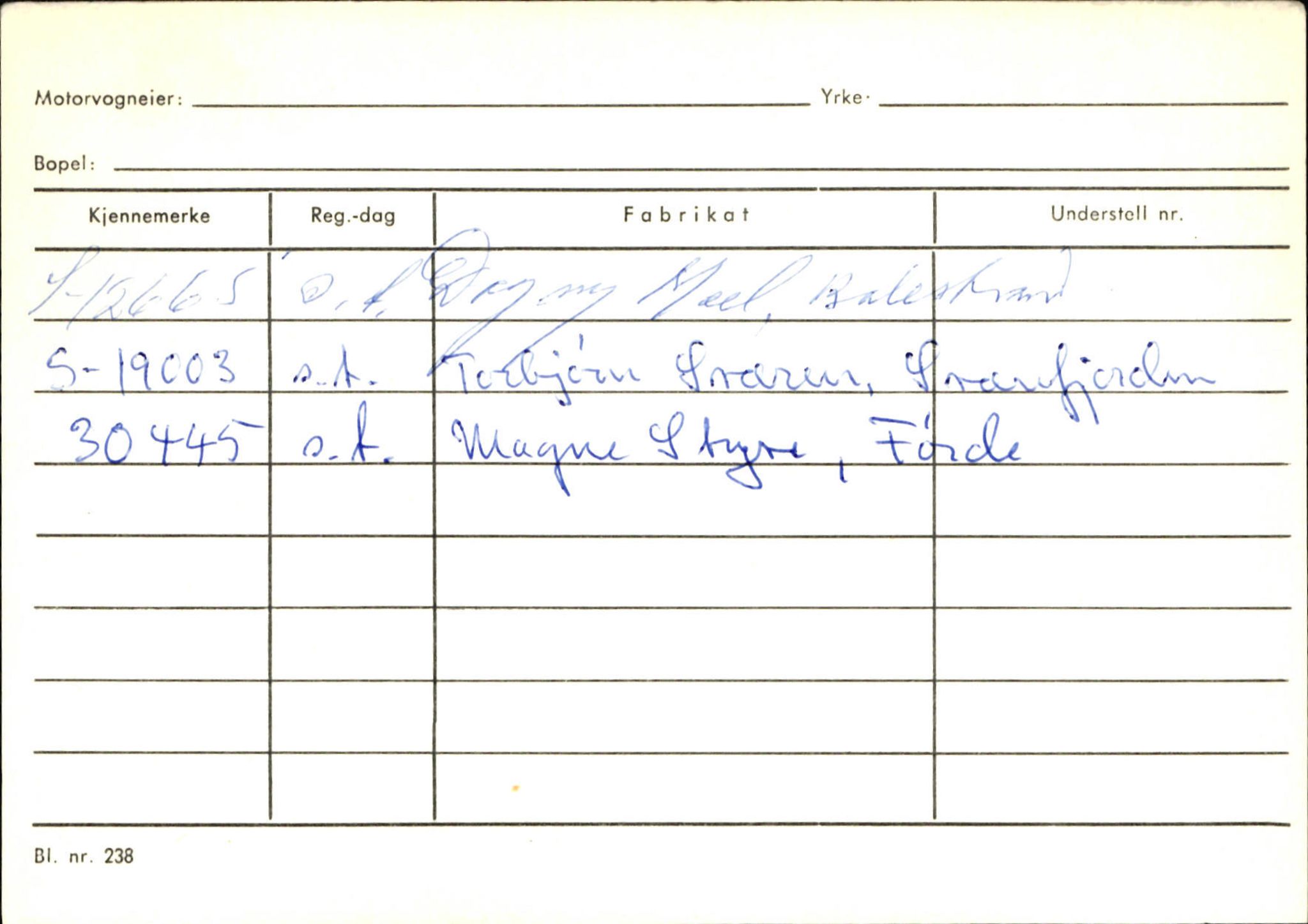 Statens vegvesen, Sogn og Fjordane vegkontor, AV/SAB-A-5301/4/F/L0132: Eigarregister Askvoll A-Å. Balestrand A-Å, 1945-1975, p. 1843