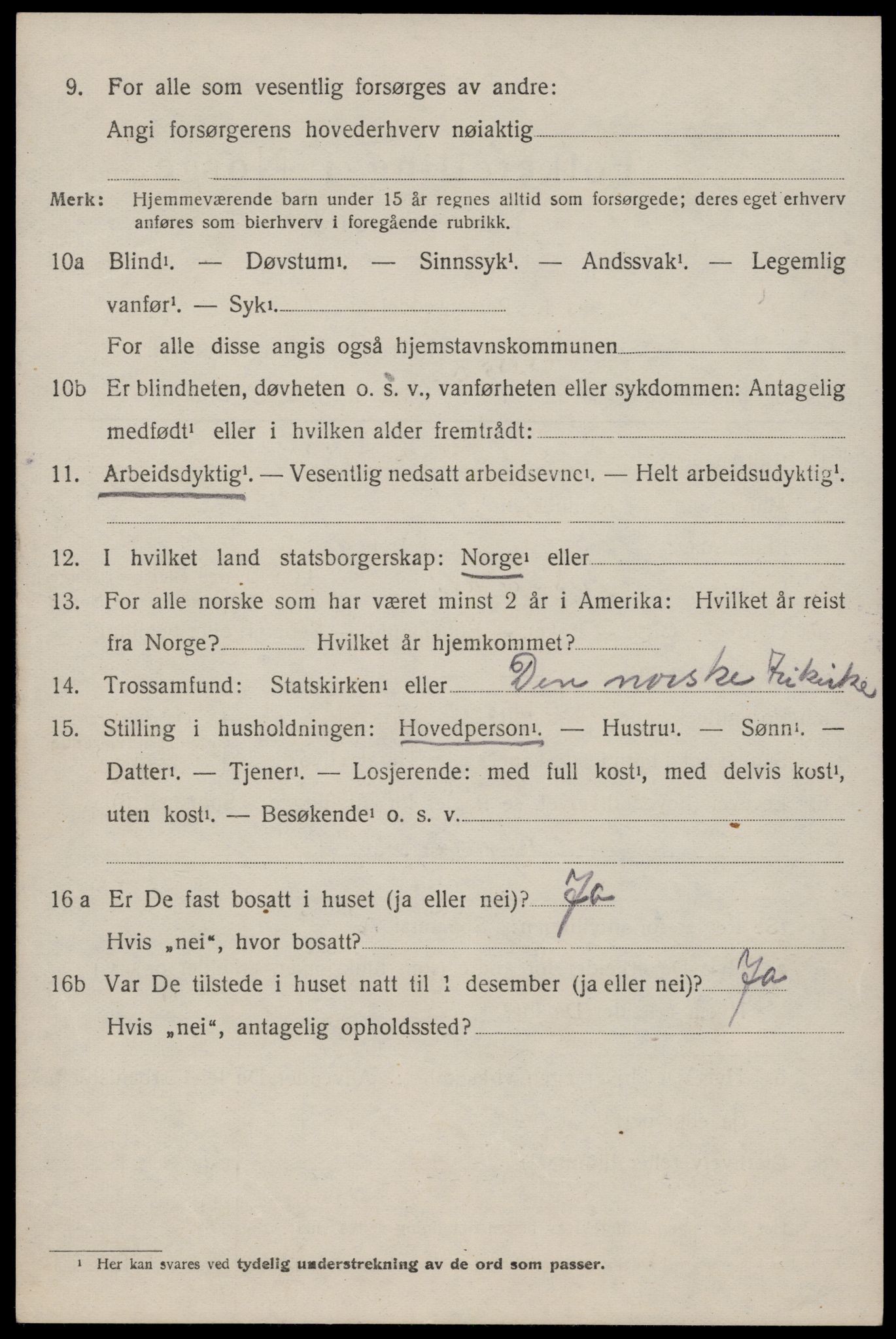 SAKO, 1920 census for Nissedal, 1920, p. 2474