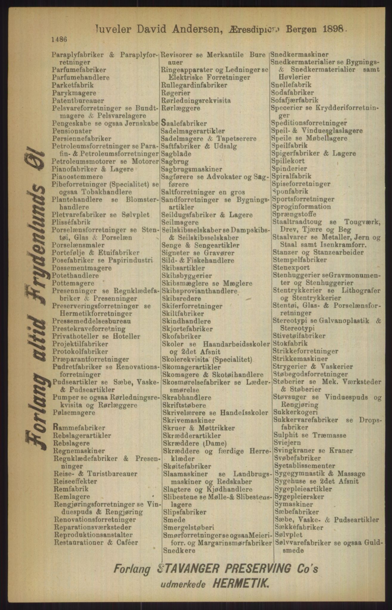 Kristiania/Oslo adressebok, PUBL/-, 1911, p. 1586