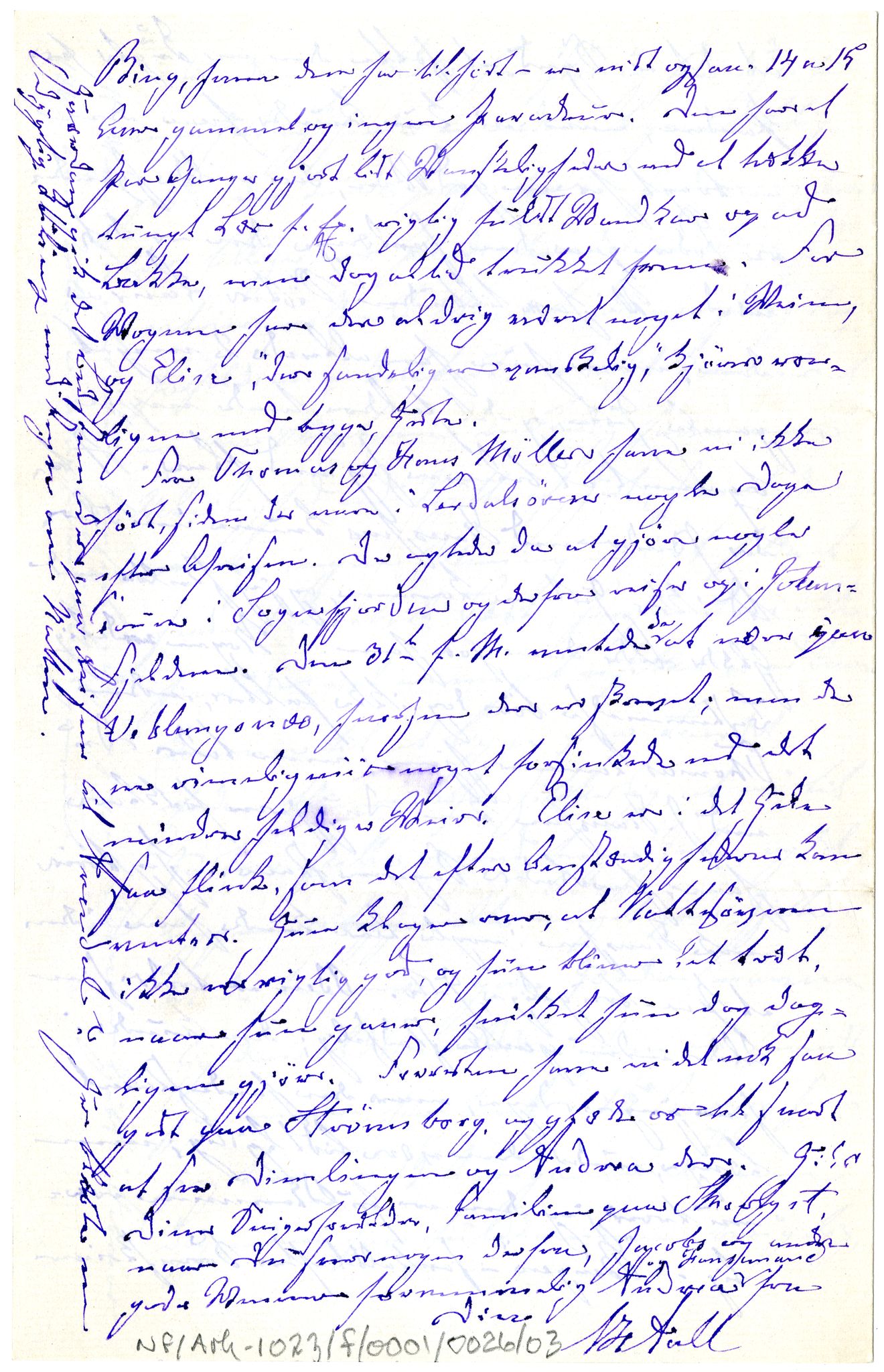 Diderik Maria Aalls brevsamling, NF/Ark-1023/F/L0001: D.M. Aalls brevsamling. A - B, 1738-1889, p. 287