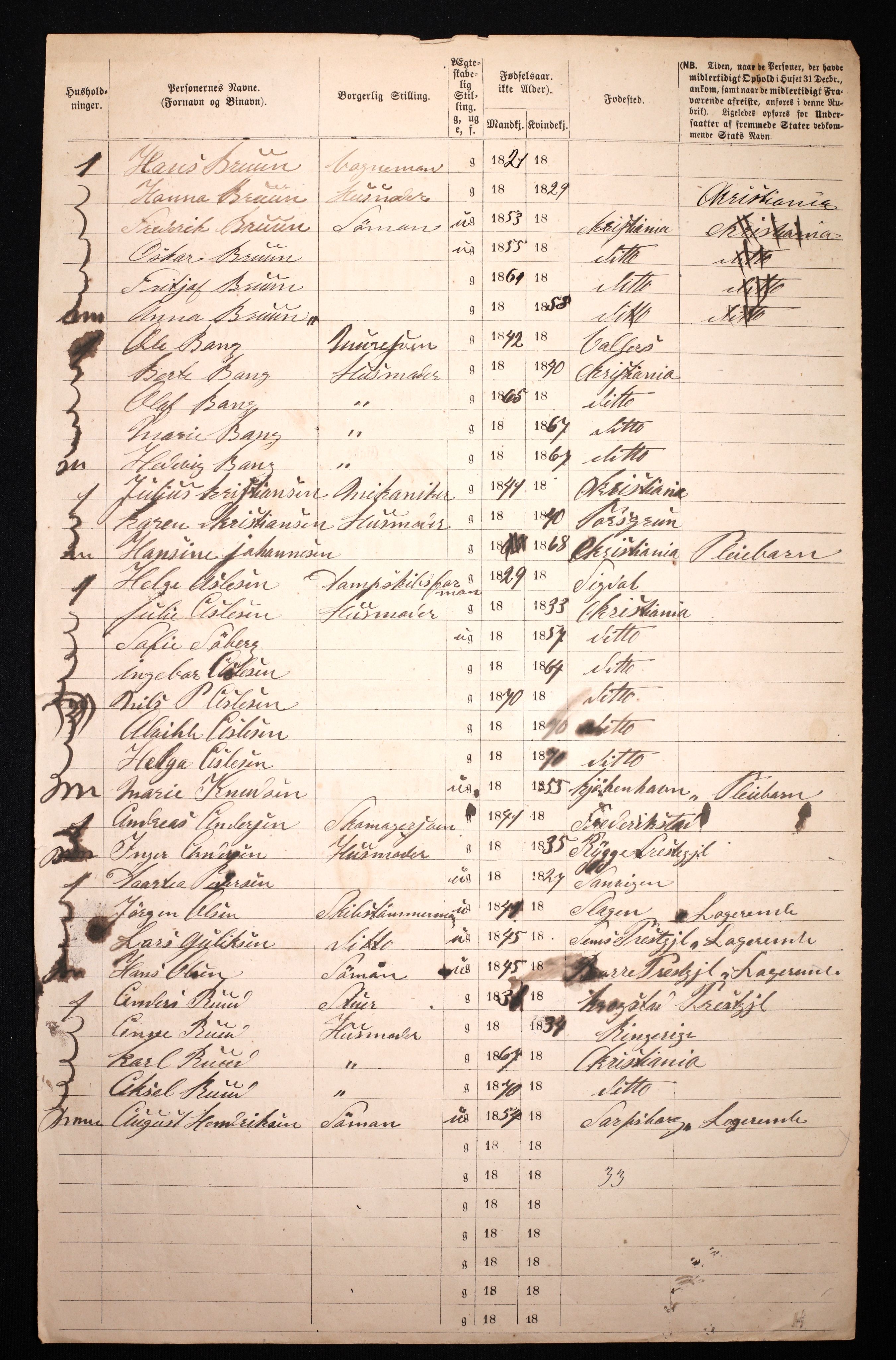 RA, 1870 census for 0301 Kristiania, 1870, p. 763