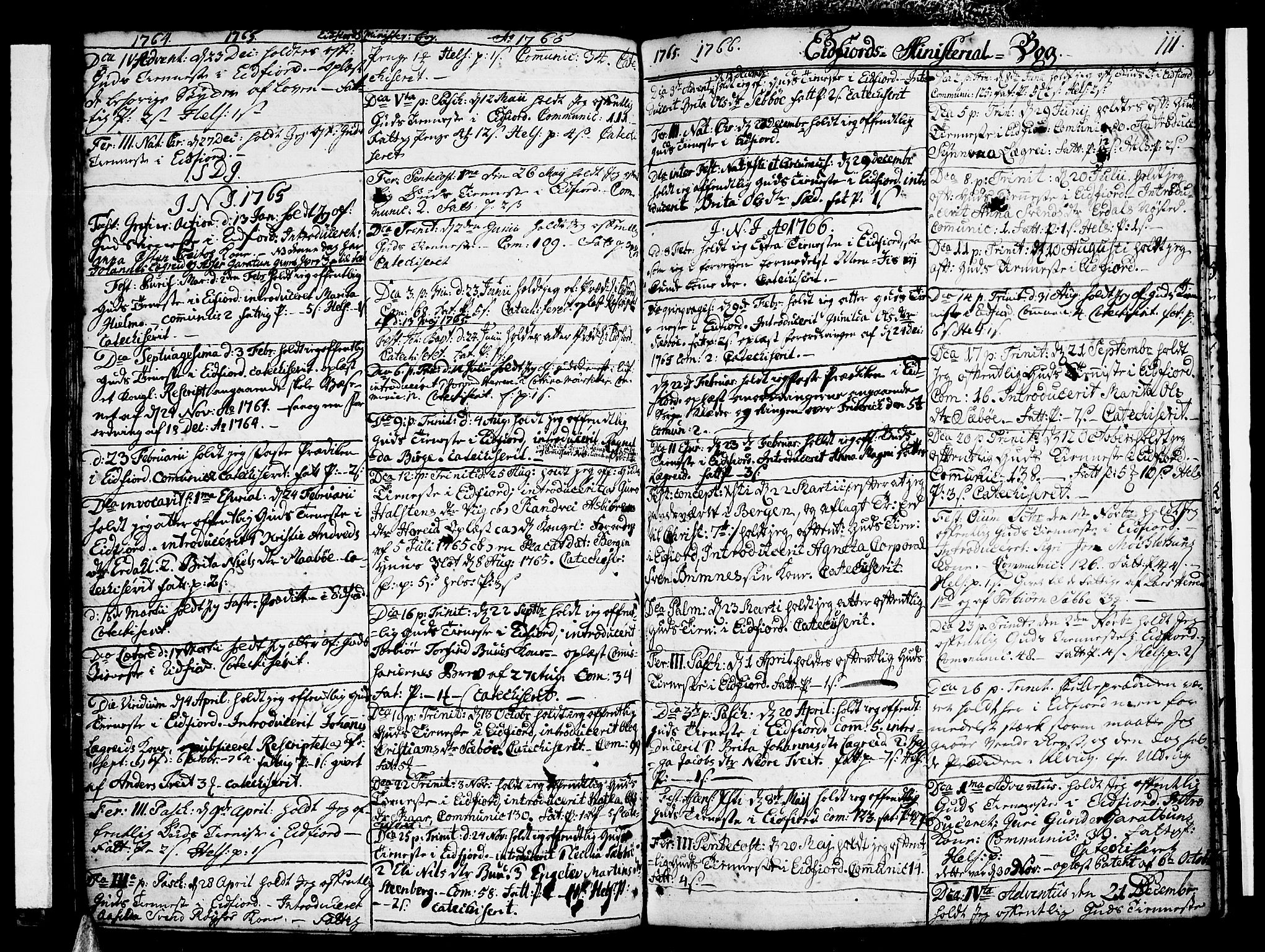 Ulvik sokneprestembete, AV/SAB-A-78801/H/Haa: Parish register (official) no. A 10, 1745-1792, p. 111