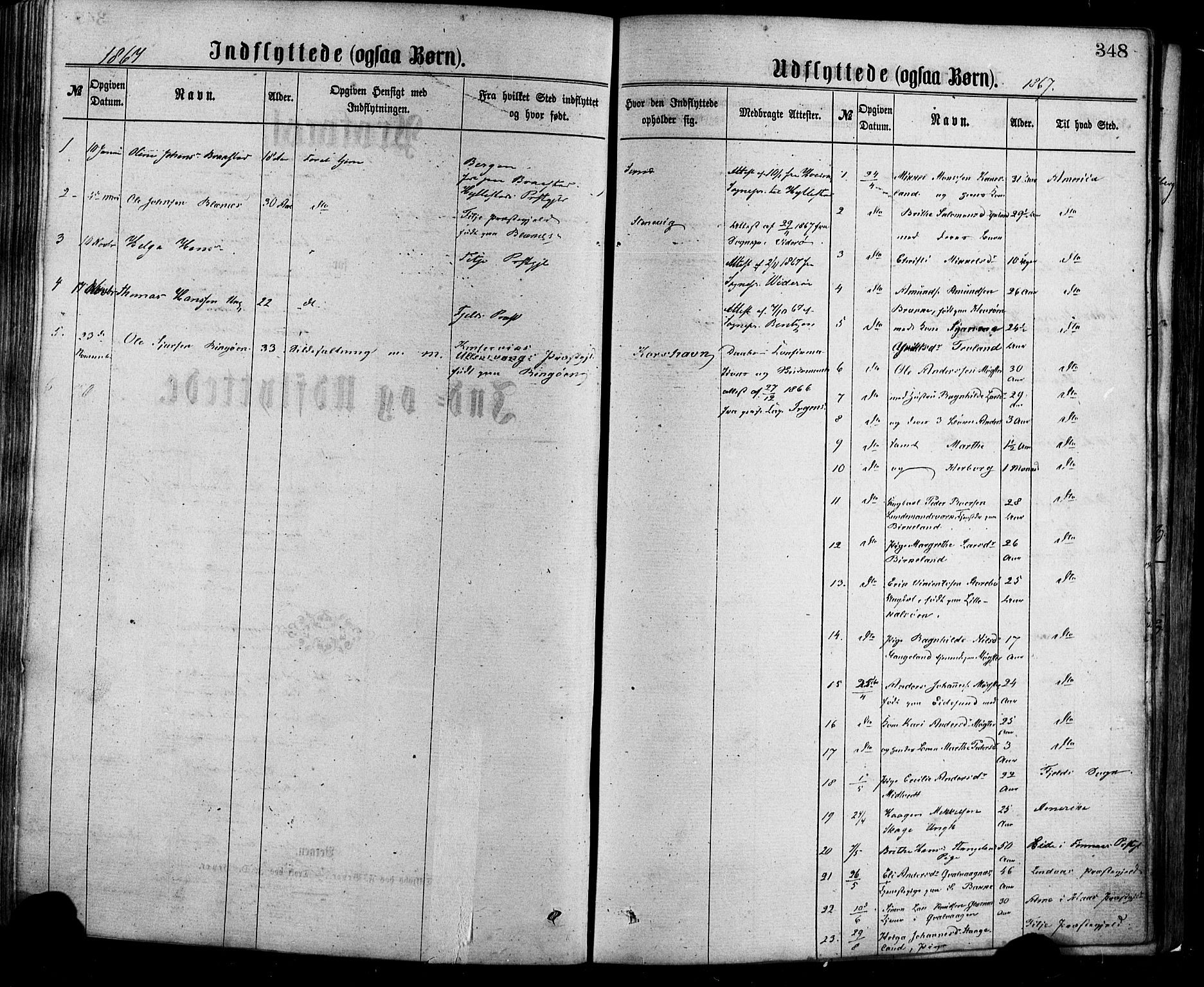 Sund sokneprestembete, SAB/A-99930: Parish register (official) no. A 15, 1867-1881, p. 348