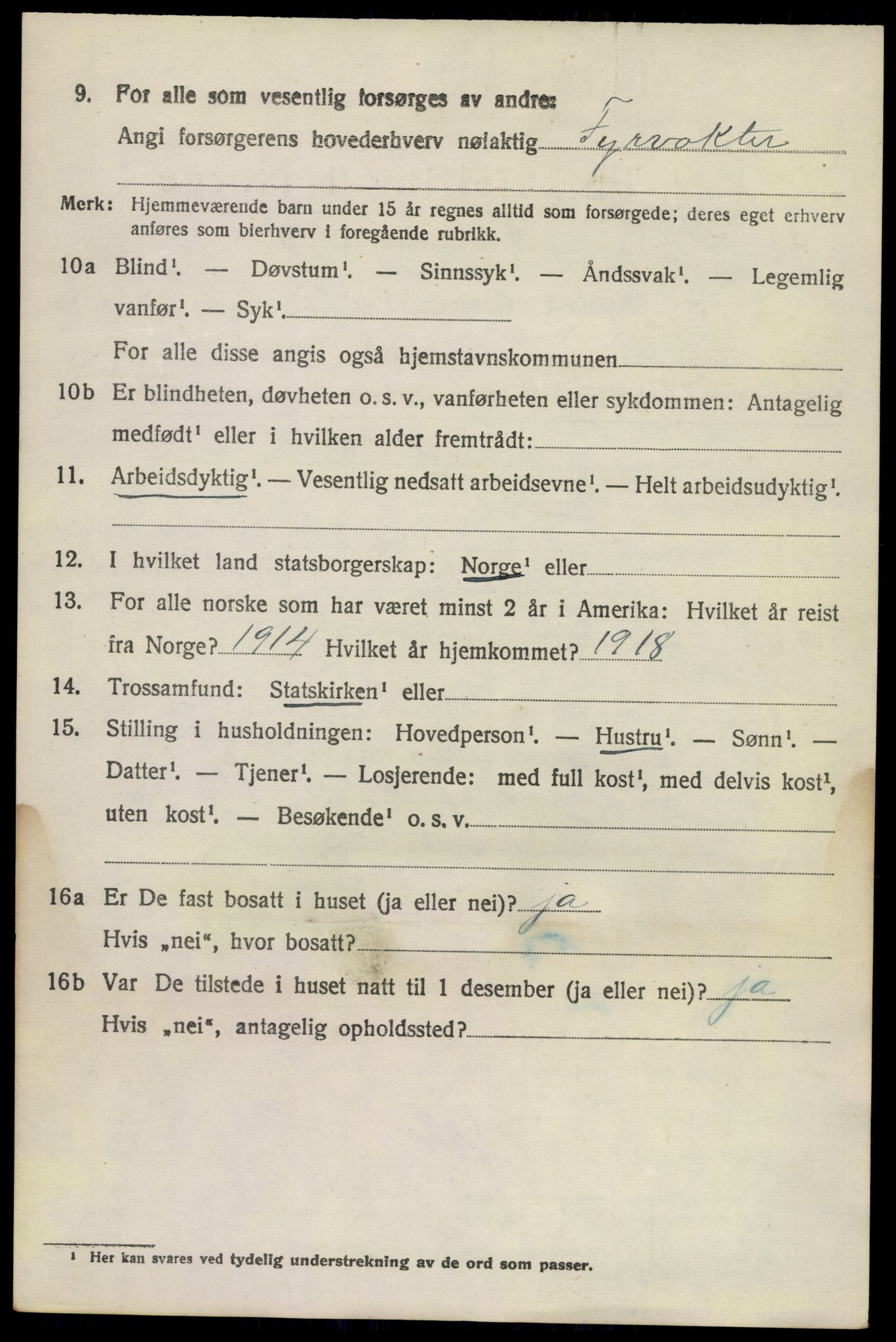 SAKO, 1920 census for Brunlanes, 1920, p. 10488