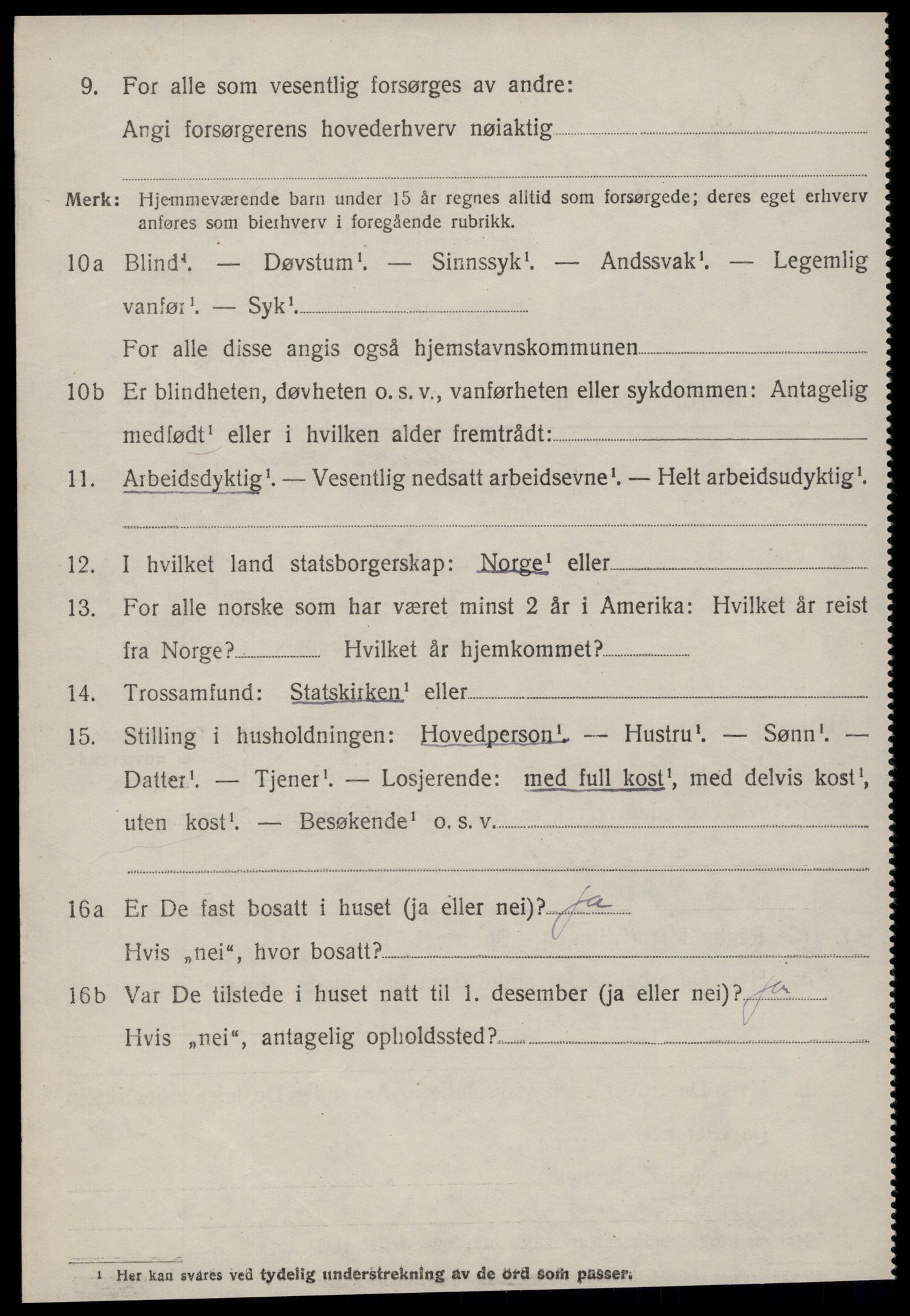 SAT, 1920 census for Aure, 1920, p. 4827