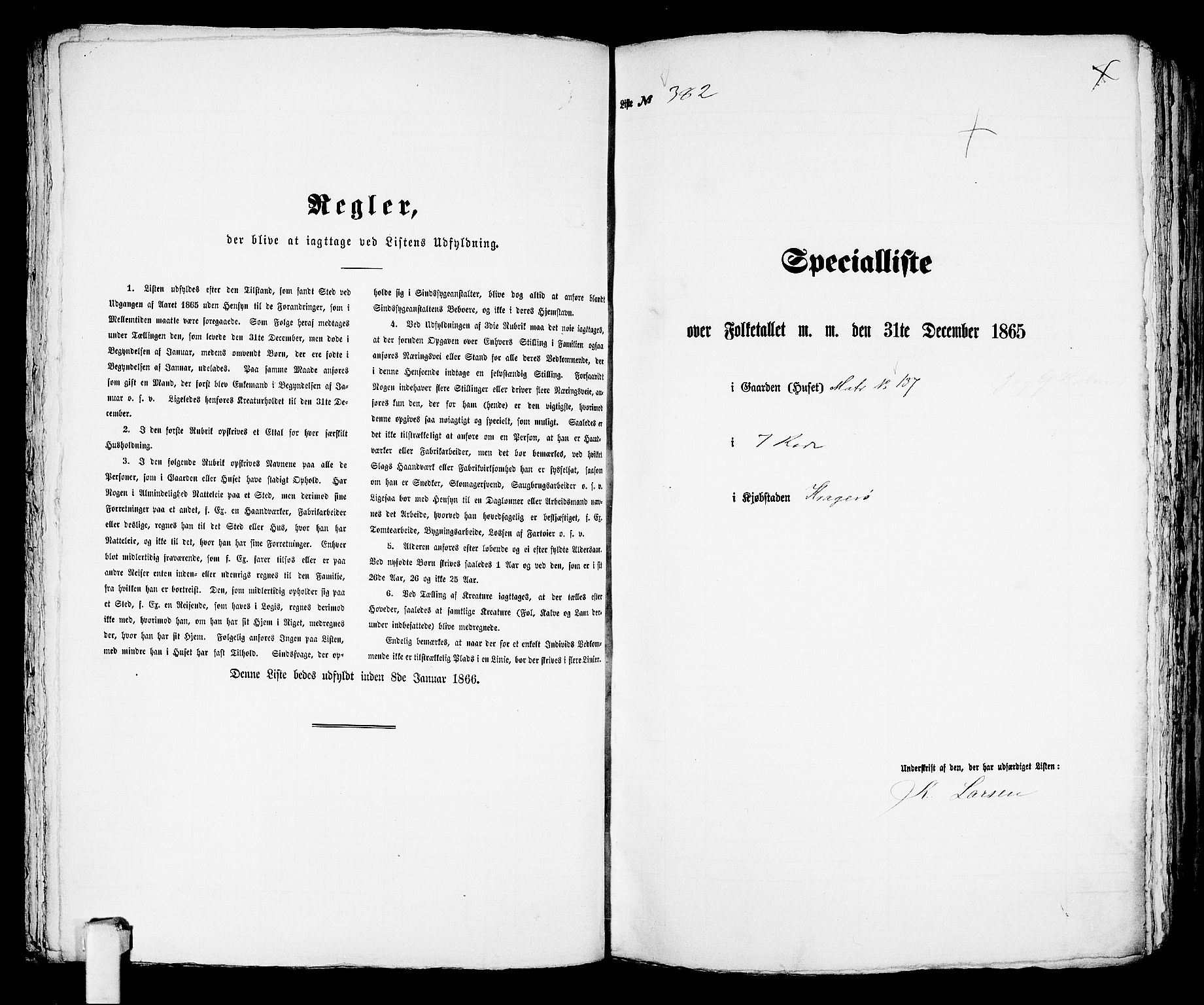 RA, 1865 census for Kragerø/Kragerø, 1865, p. 780