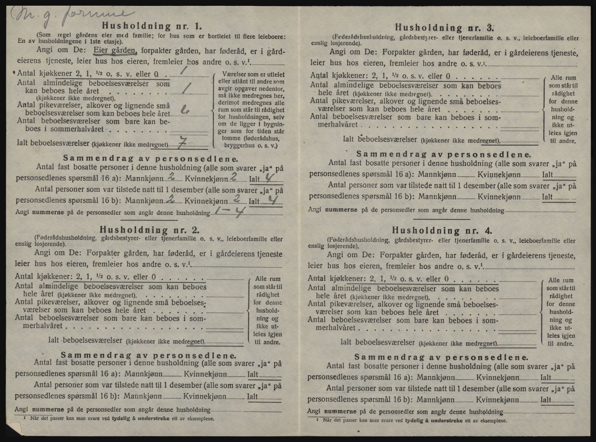 SAT, 1920 census for Nord-Frøya, 1920, p. 1402