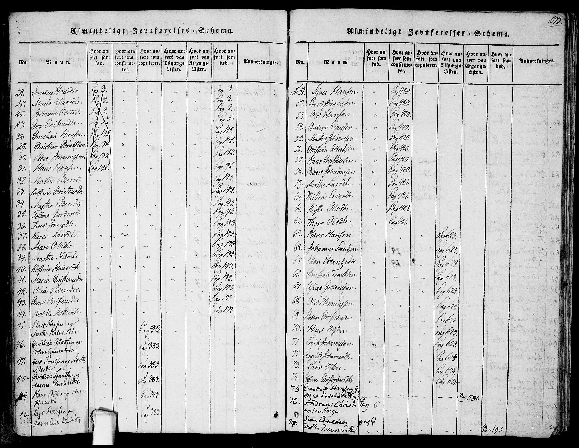 Askim prestekontor Kirkebøker, AV/SAO-A-10900/F/Fa/L0004: Parish register (official) no. 4, 1817-1846, p. 672-673